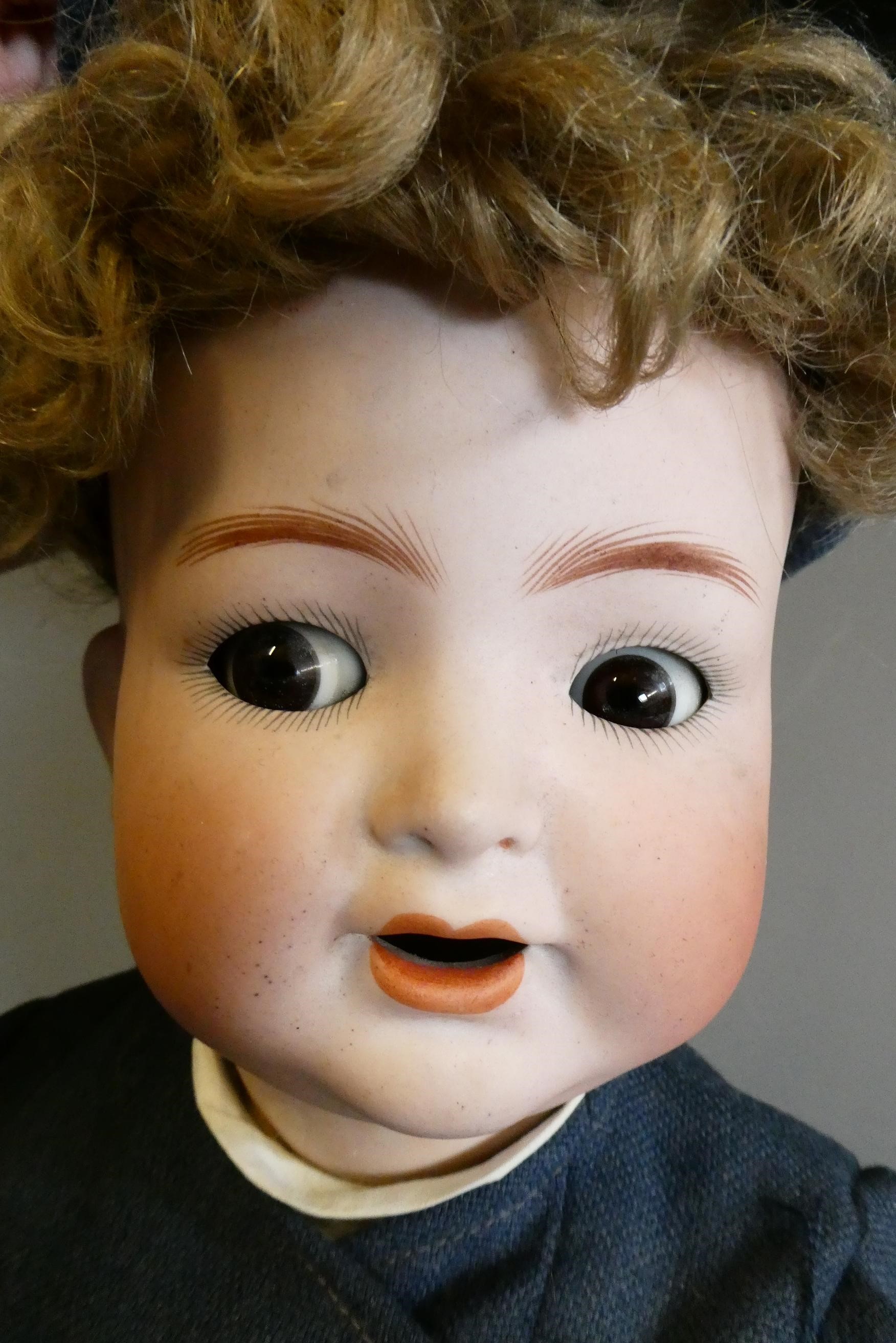 A Simon Halbig K&R bisque socket head character doll Image