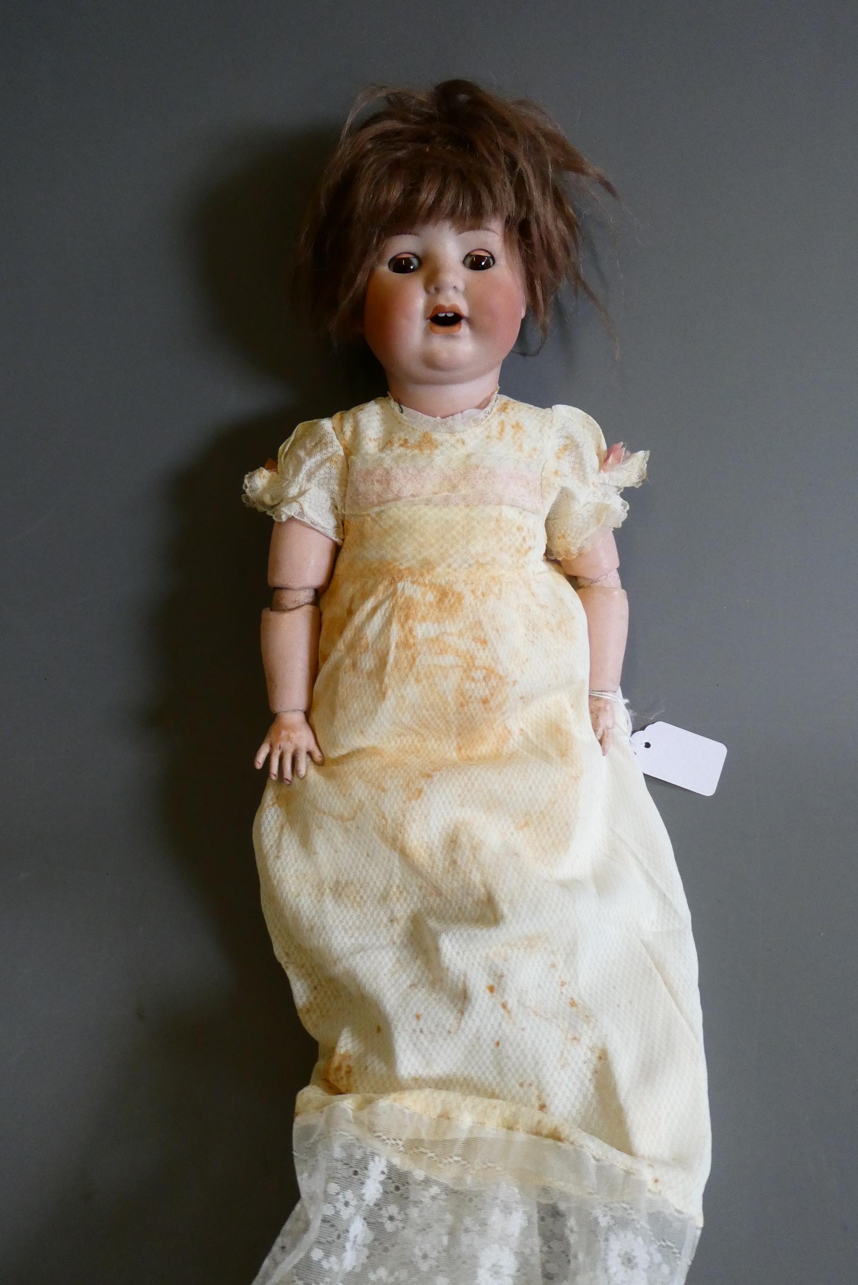 A C. M. Bergmann bisque head character doll Image