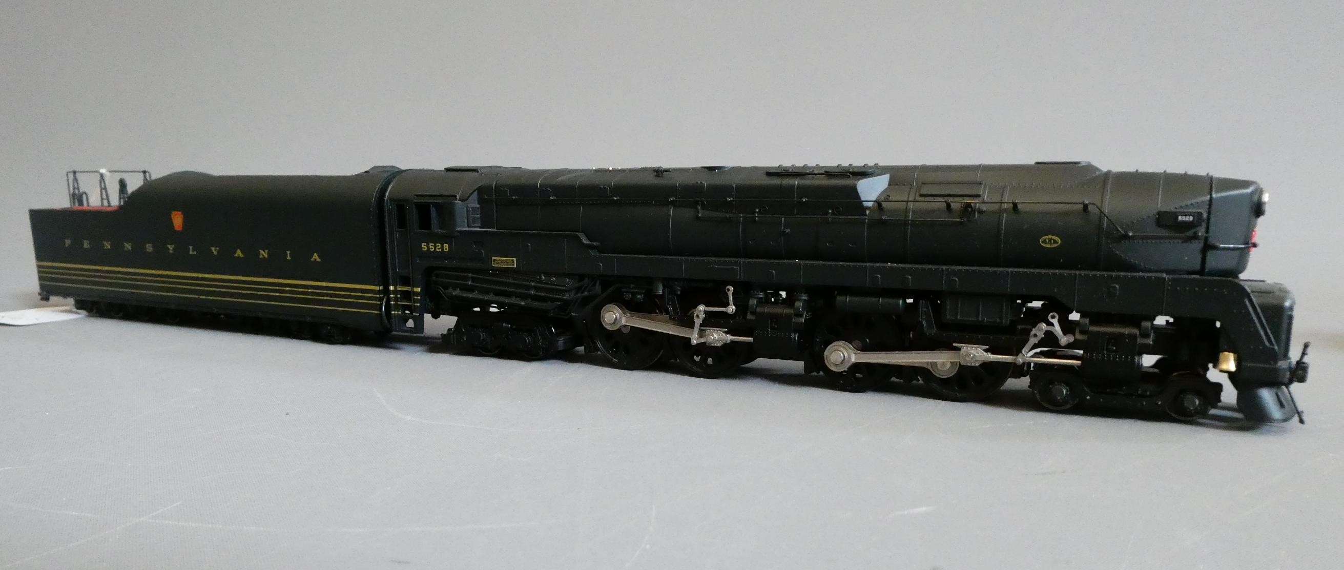 Two Unboxed Ho scale locomotives comprising Broadway limited Pennsylvania T1 Duplex and Rivarossi Image