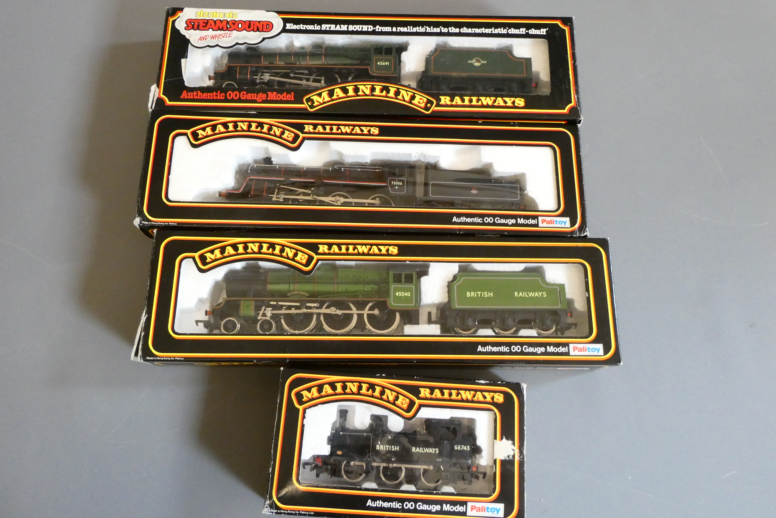 Four Mainline locomotives comprising K72 tank locomotive Image