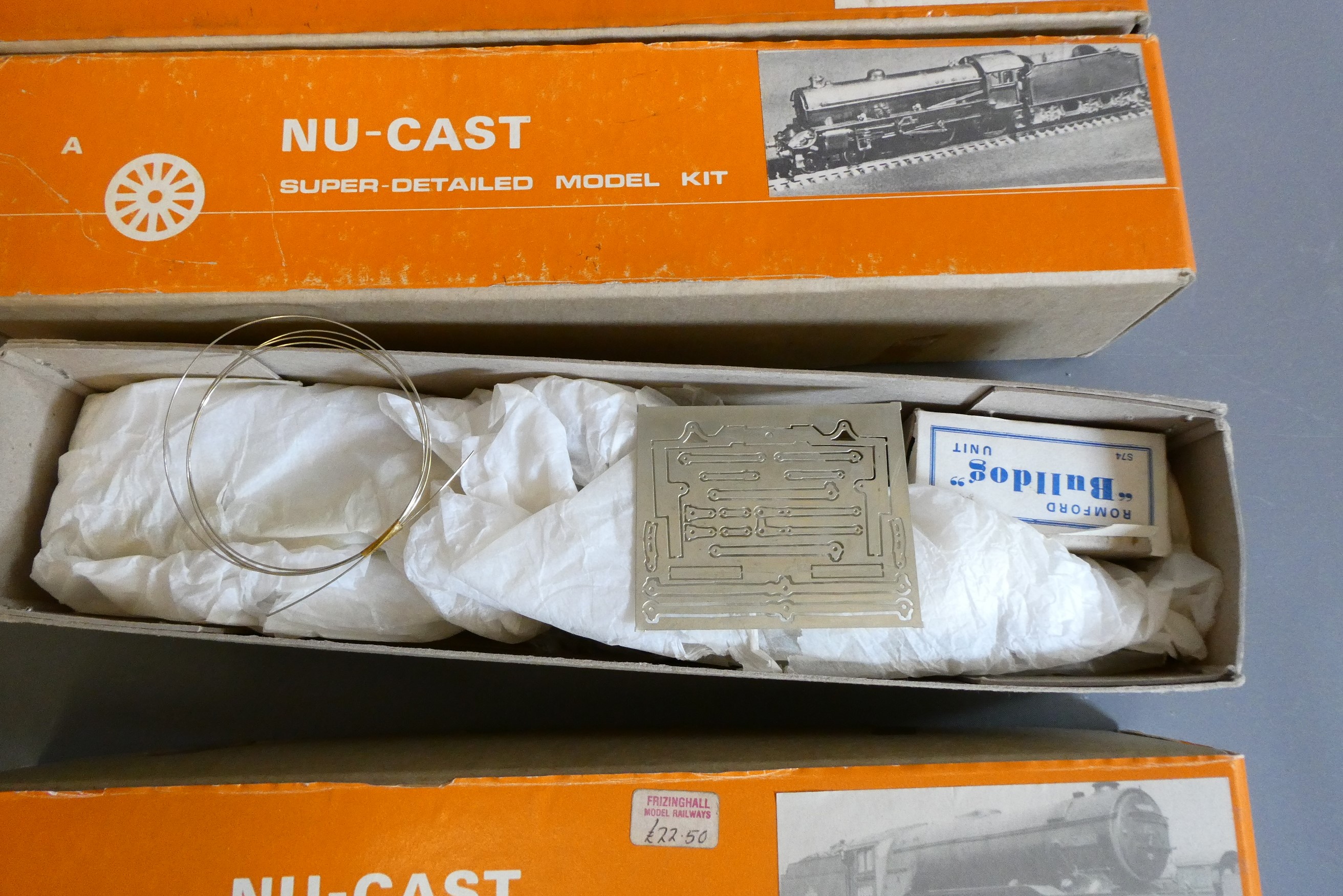 Three NU-Cast kits comprising LNER V2, LNER K2 and LNER B1, all items appear to be unstated in good Image