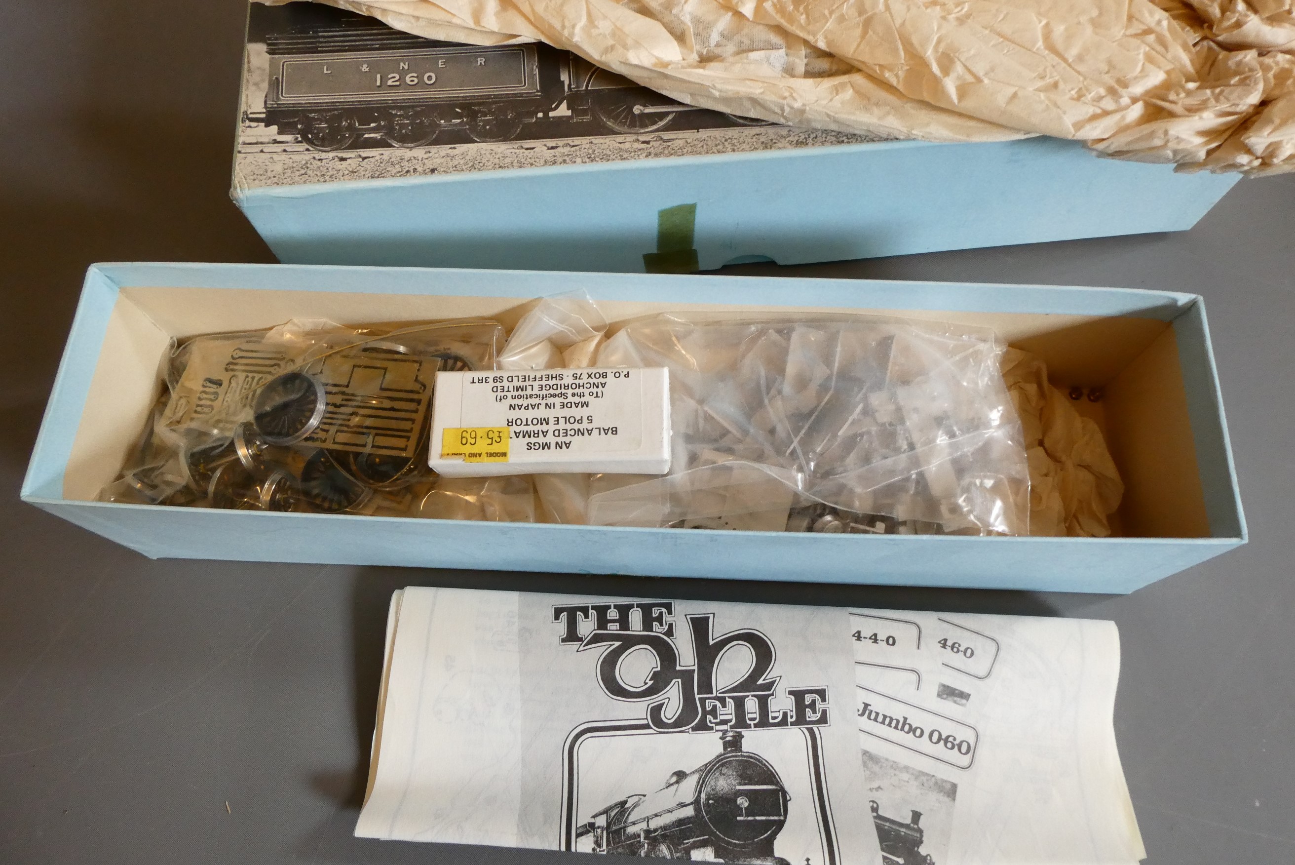 Two DJH locomotive kits comprising LNER D20 and LNER B16, un-started in good condition, unchecked Image