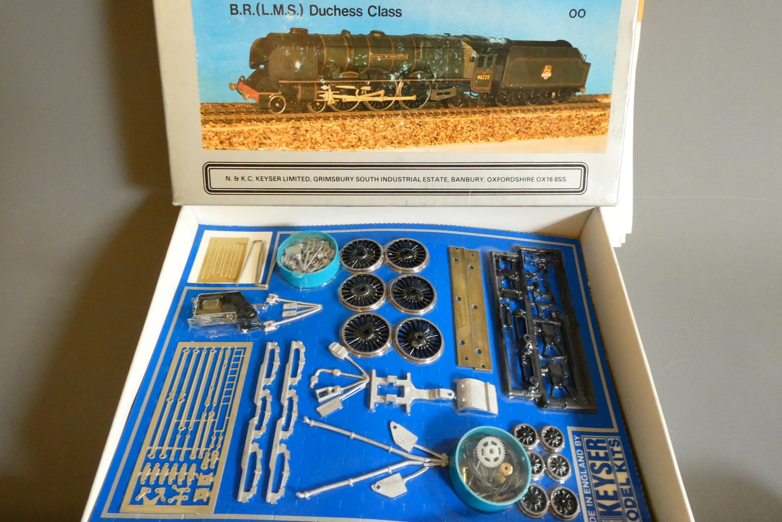 Three Keyser kits comprising BR Duchess Class, LMS Mogul and LMS Princess Royal. All in good sealed Image