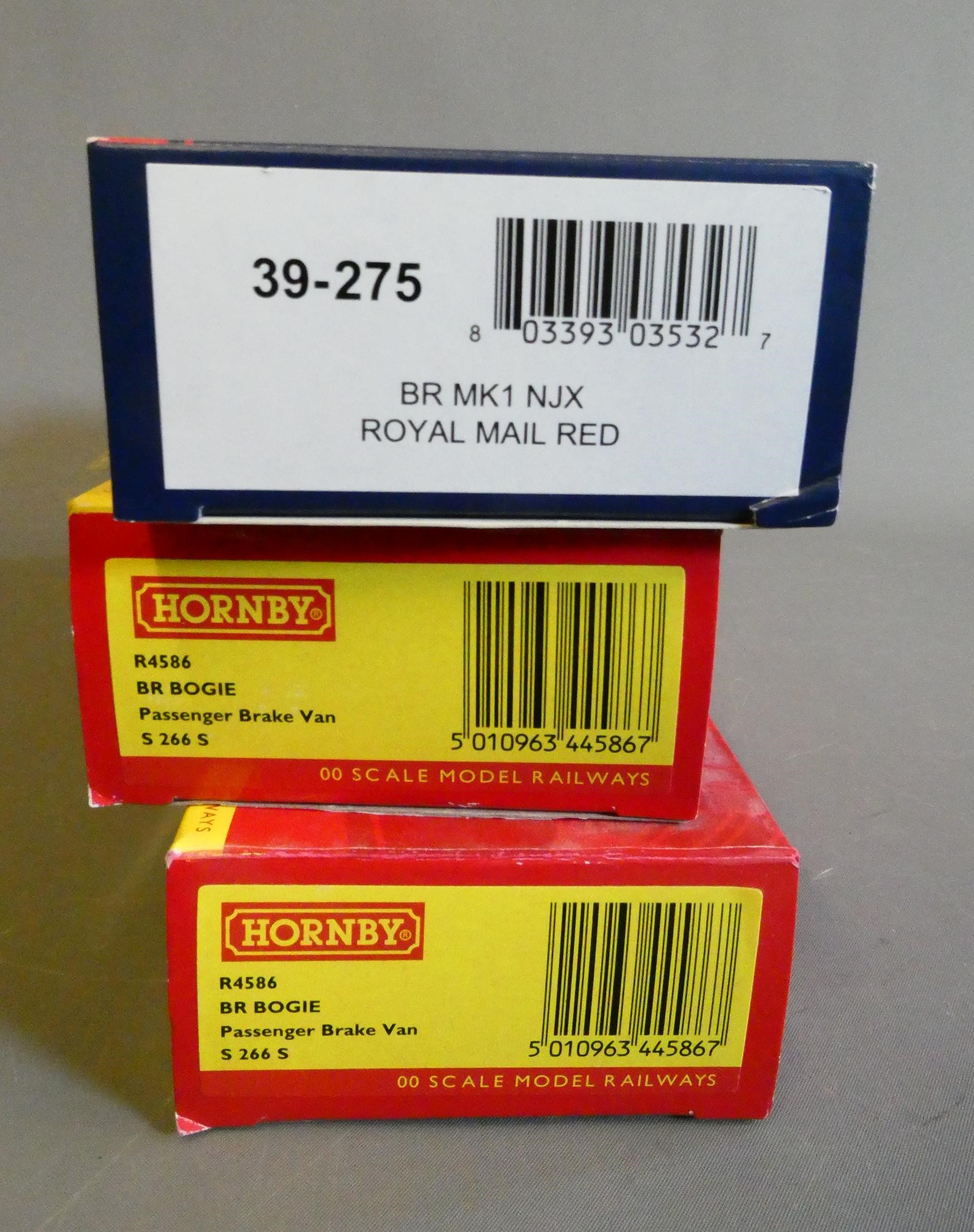 Three utility vehicles comprising two BR red passenger full brakes, Royal Mail MK1 NJX. All items Image