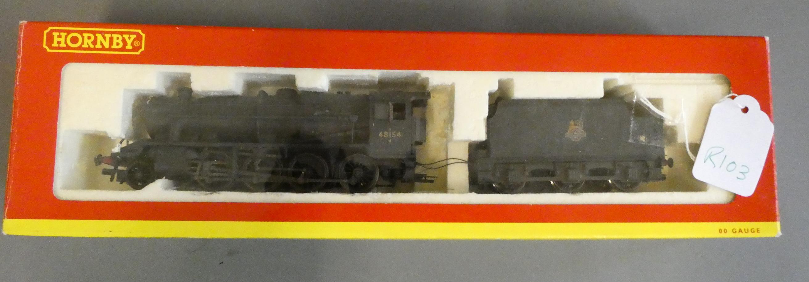 Hornby DCC Class 8F locomotive 48154 finished in weathered British Railways Black, fitted with ESU Image