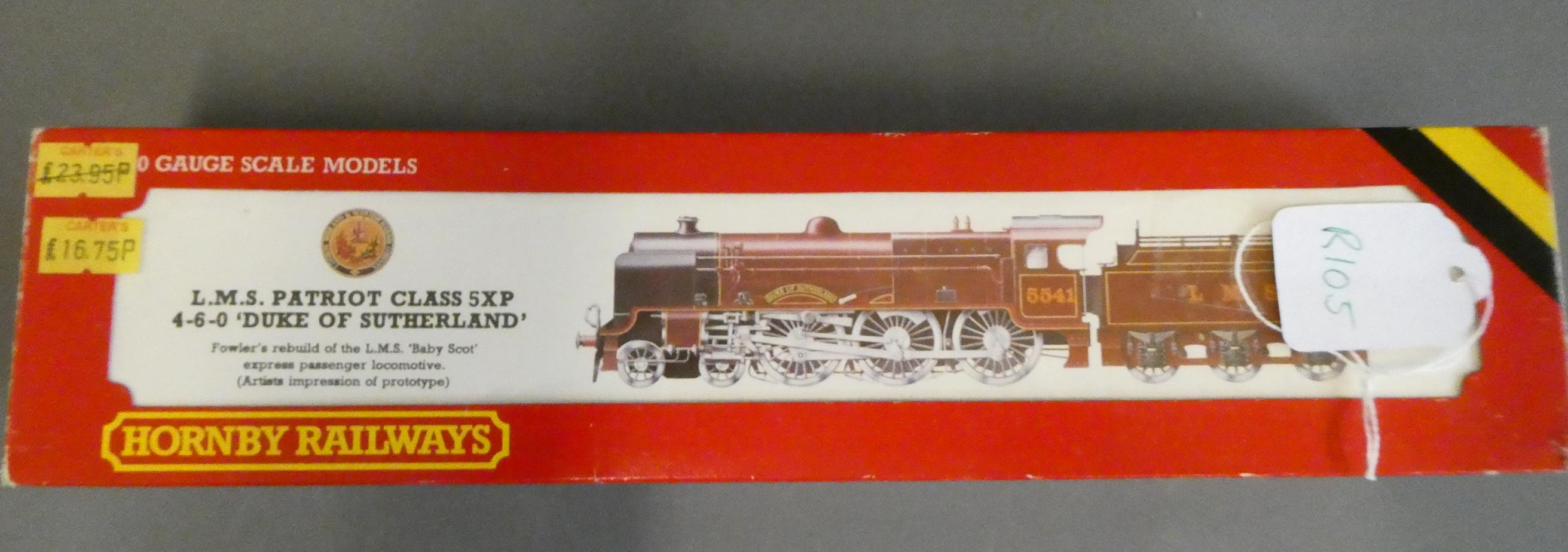 Hornby DCC fitted with two function decoder LMS Patriot Duke of Sutherland finished in LMS crimson, Image