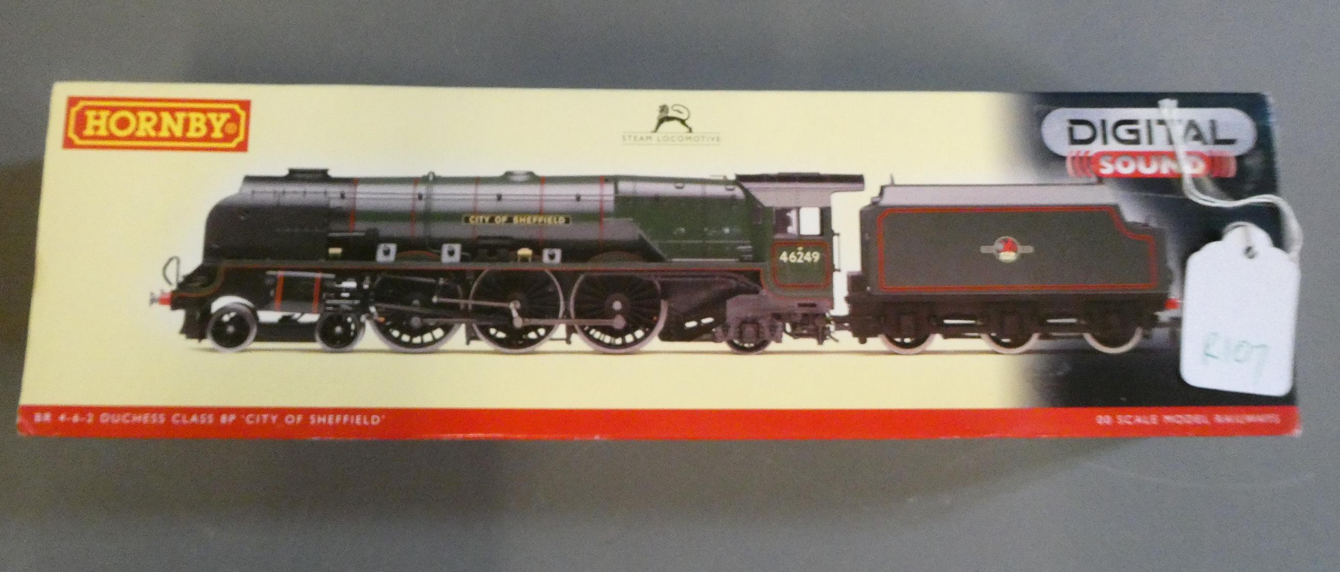 Hornby DCC British Railways Duchess Class locomotive City of Sheffield finished in British Railways Image