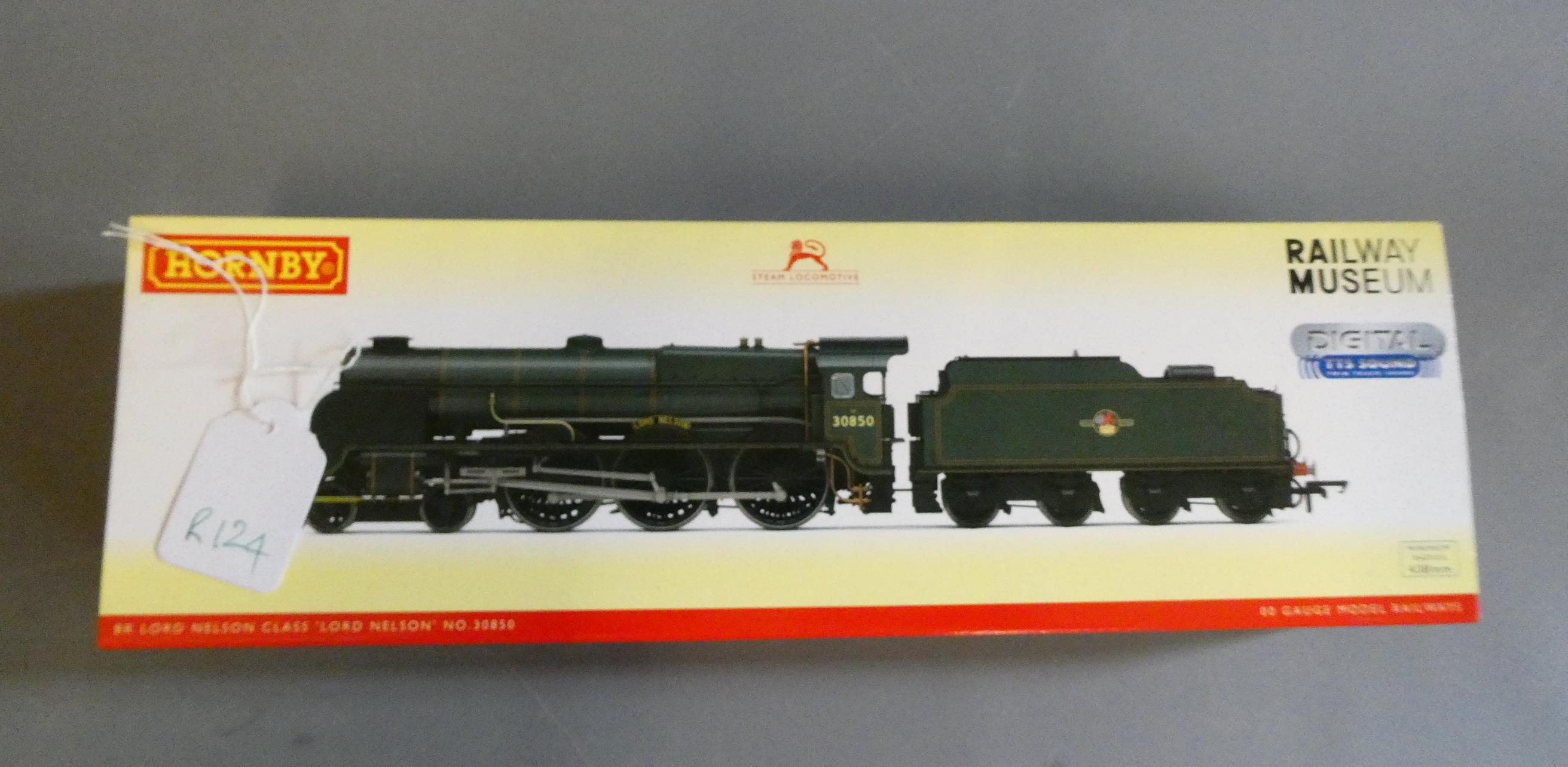 Hornby NRM Lord Nelson finished in British Railways green, factory fitted with TTS sound decoder, Image
