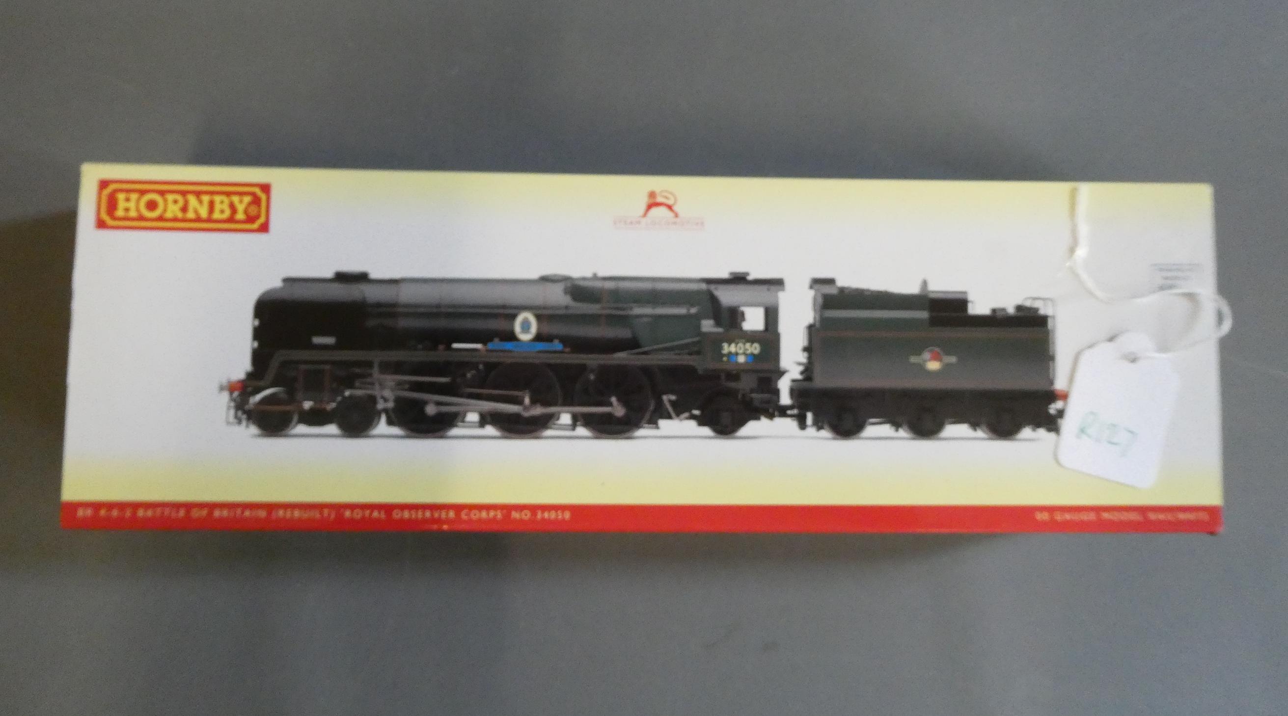 Hornby Battle of Britain Class locomotive rebuilt Royal Observer Corps 34050 Image