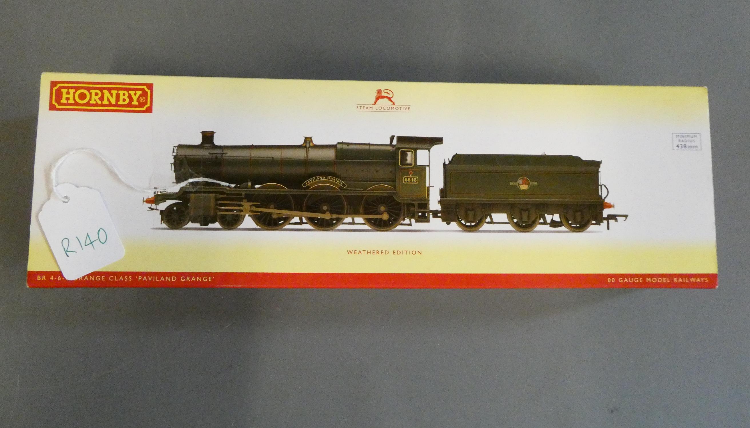 Hornby Grange Class locomotive Paviland Grange finished in weathered British Railways lined green Image