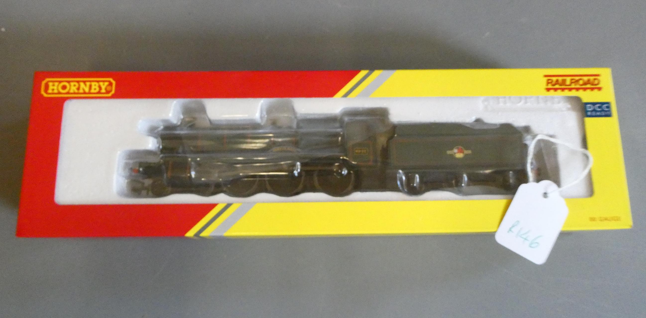 Hornby Railroad Ashton Hall locomotive finished in British Railways lined green livery 6942, fitted Image