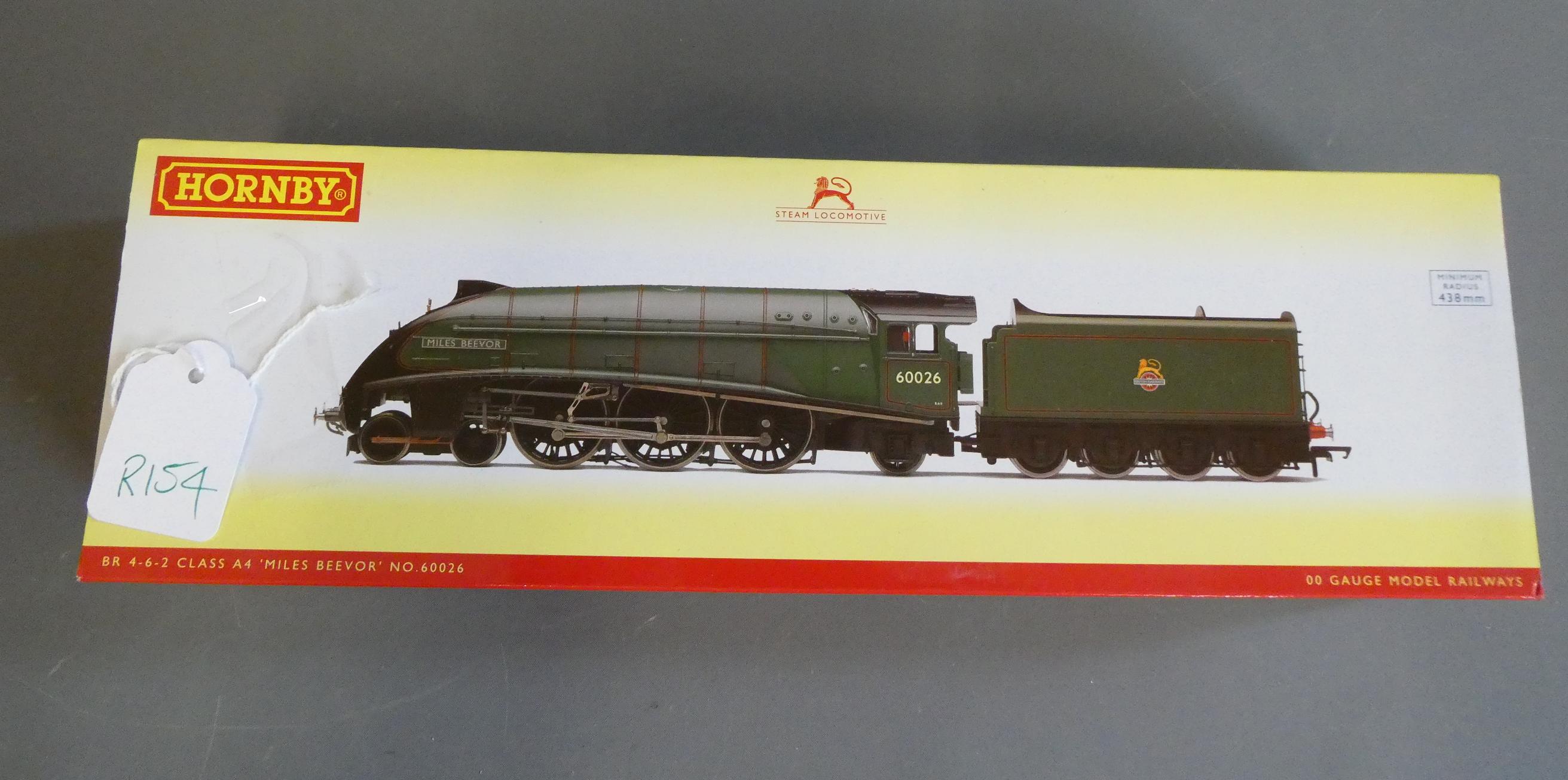 Hornby Class A4 Miles Beaver finished in British Railways lined green livery early totem 60026, Image
