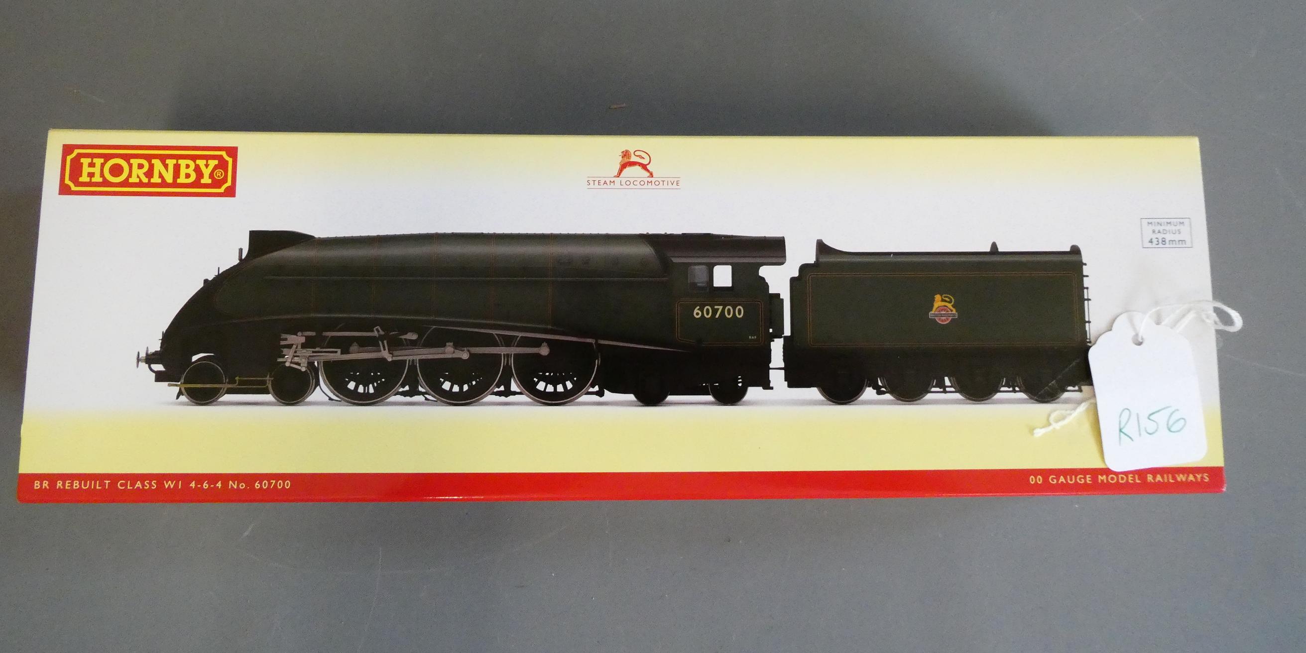 Hornby rebuilt class W1 locomotive finished in British Railways lined green livery 6700, fitted with Image