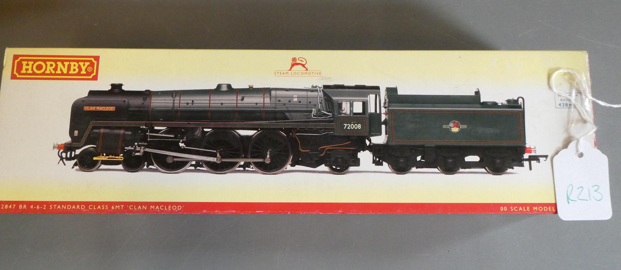 Hornby Clan Macleod finished in British Railways green livery 72008, fitted with ESU V4 for sound, Image