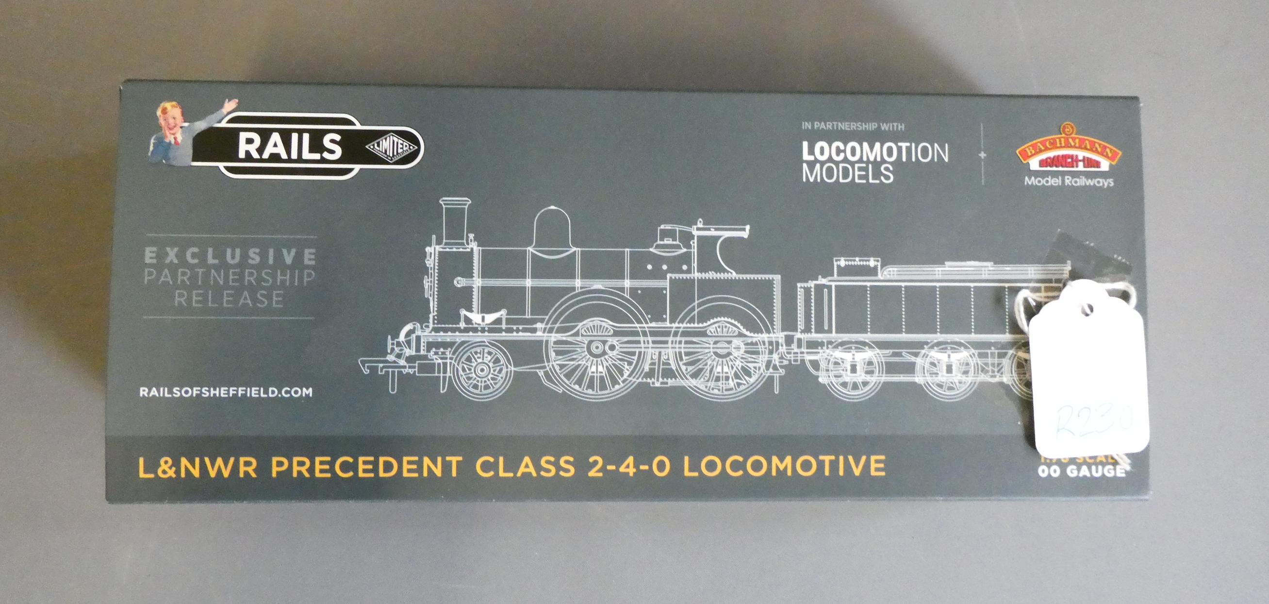 Rails of Sheffield LNWR Precedent Class locomotive Talavera finished in LMS black, fitted with Image