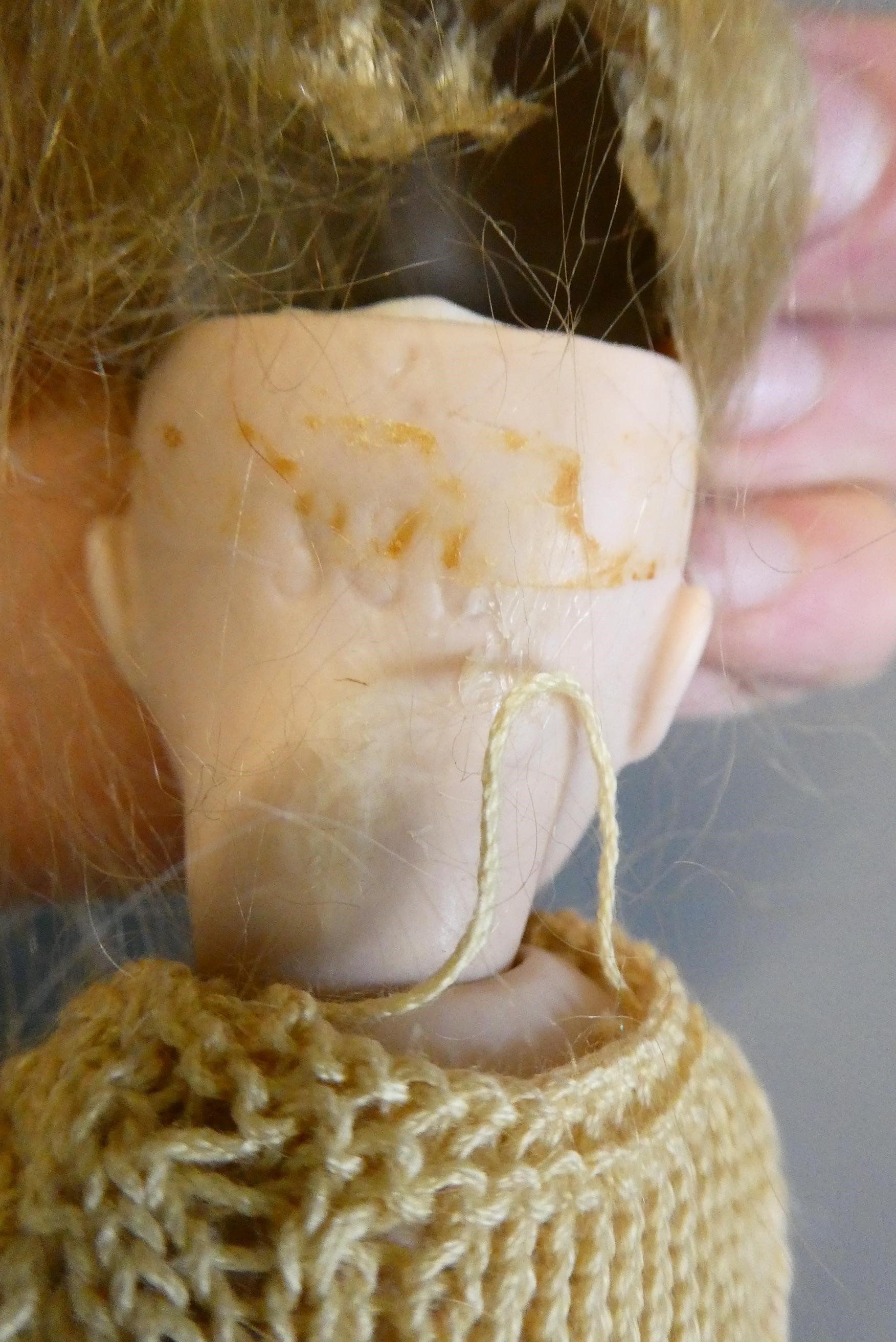 An all bisque socket head doll Image