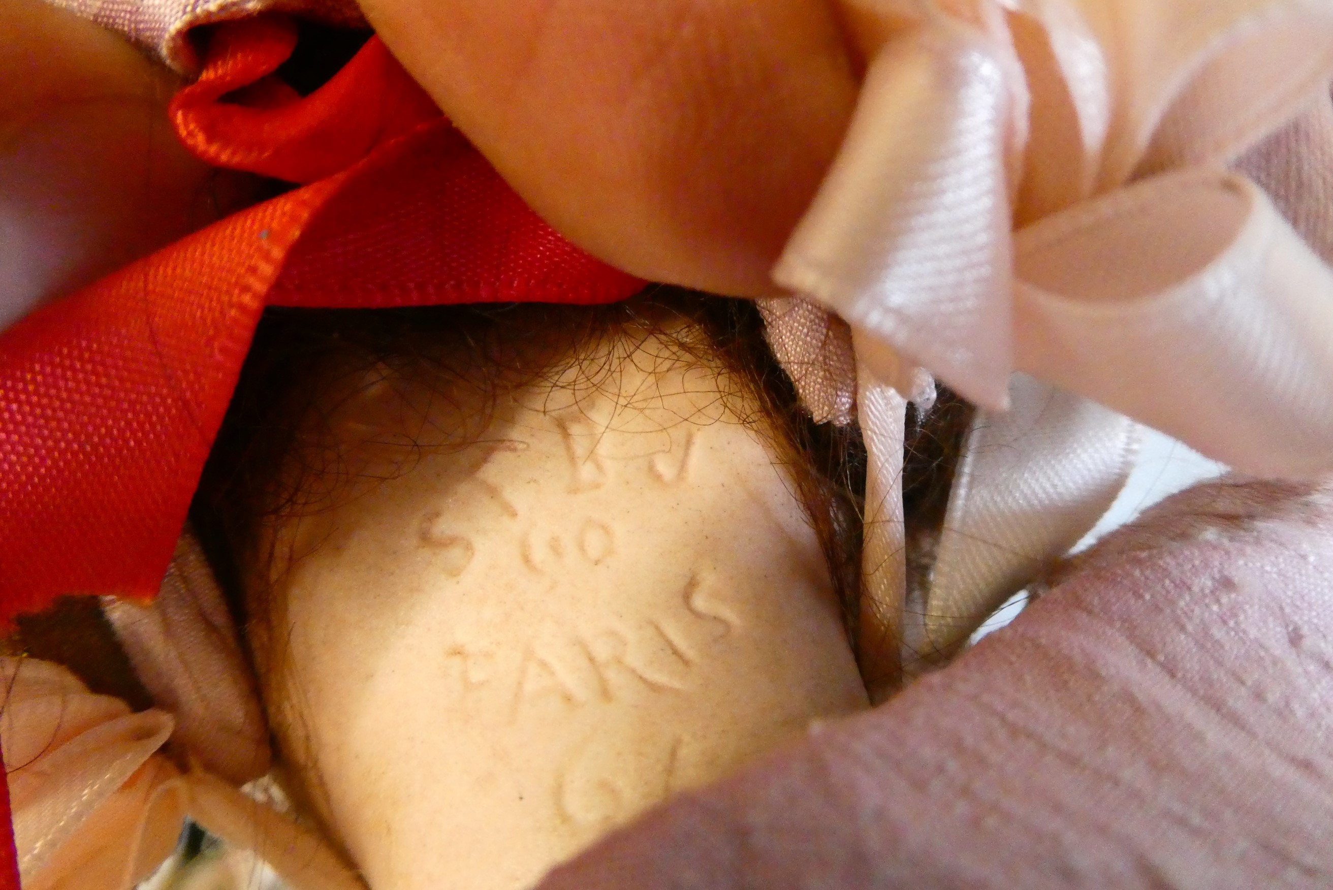 Two SFBJ bisque socket head dolls Image