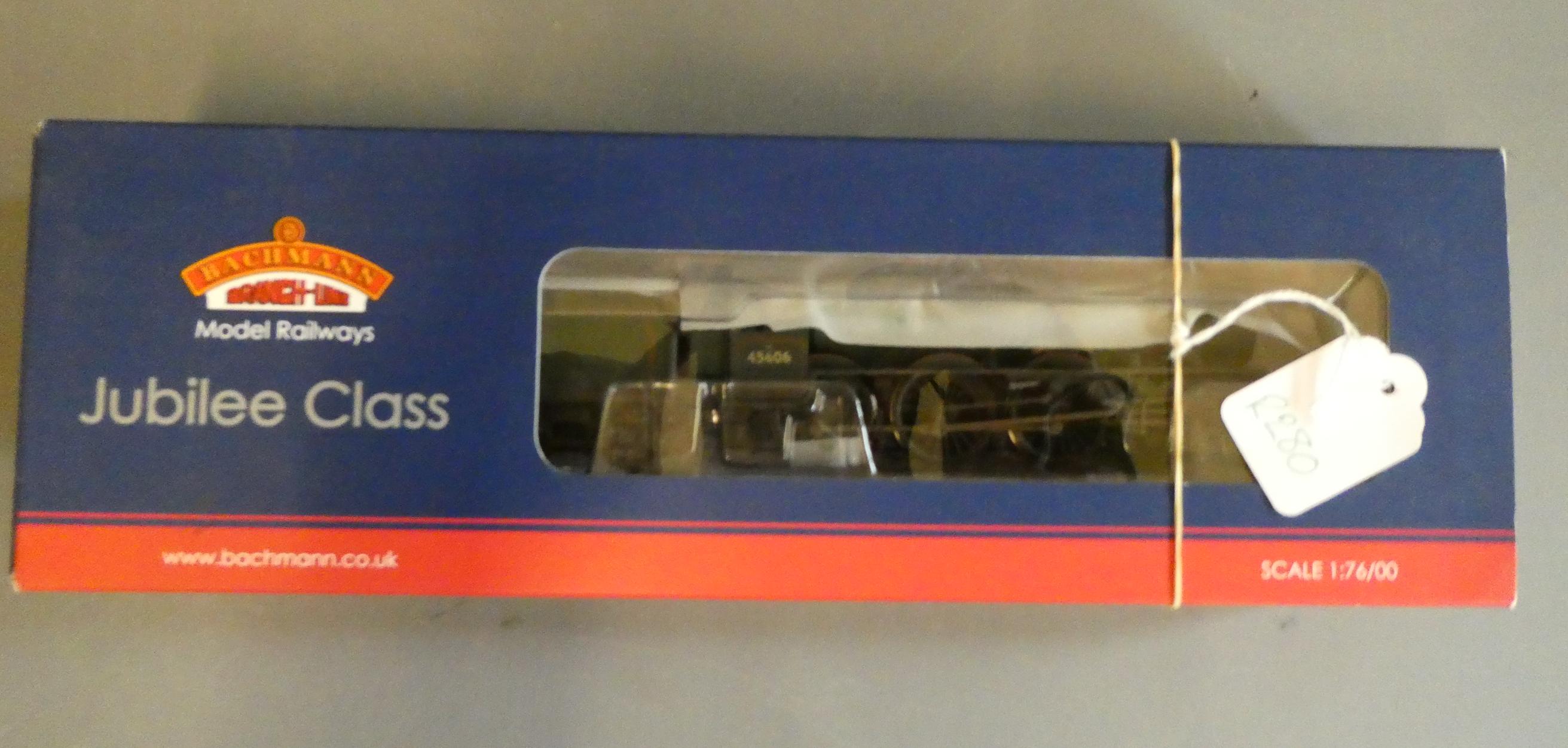 Bachmann Jubilee Class locomotive finished in weathered British Railways lined green livery Image