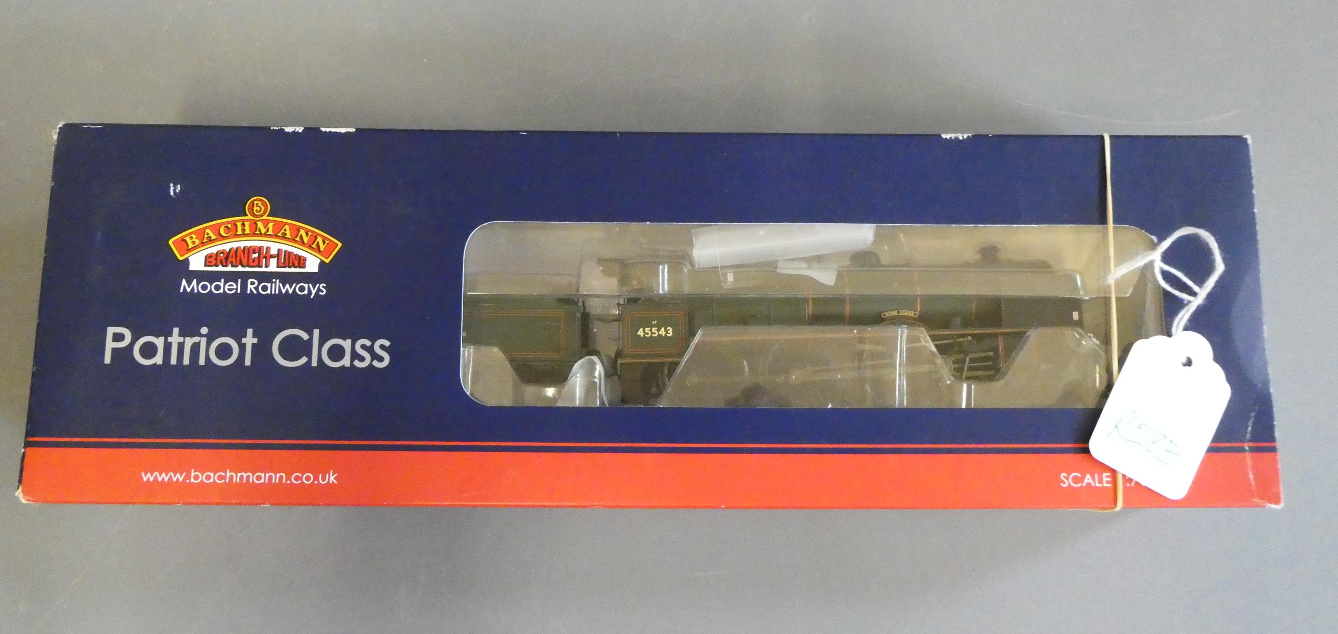 Bachmann Patriot Class locomotive finished in British Railways lined green livery and 45543 Home Image