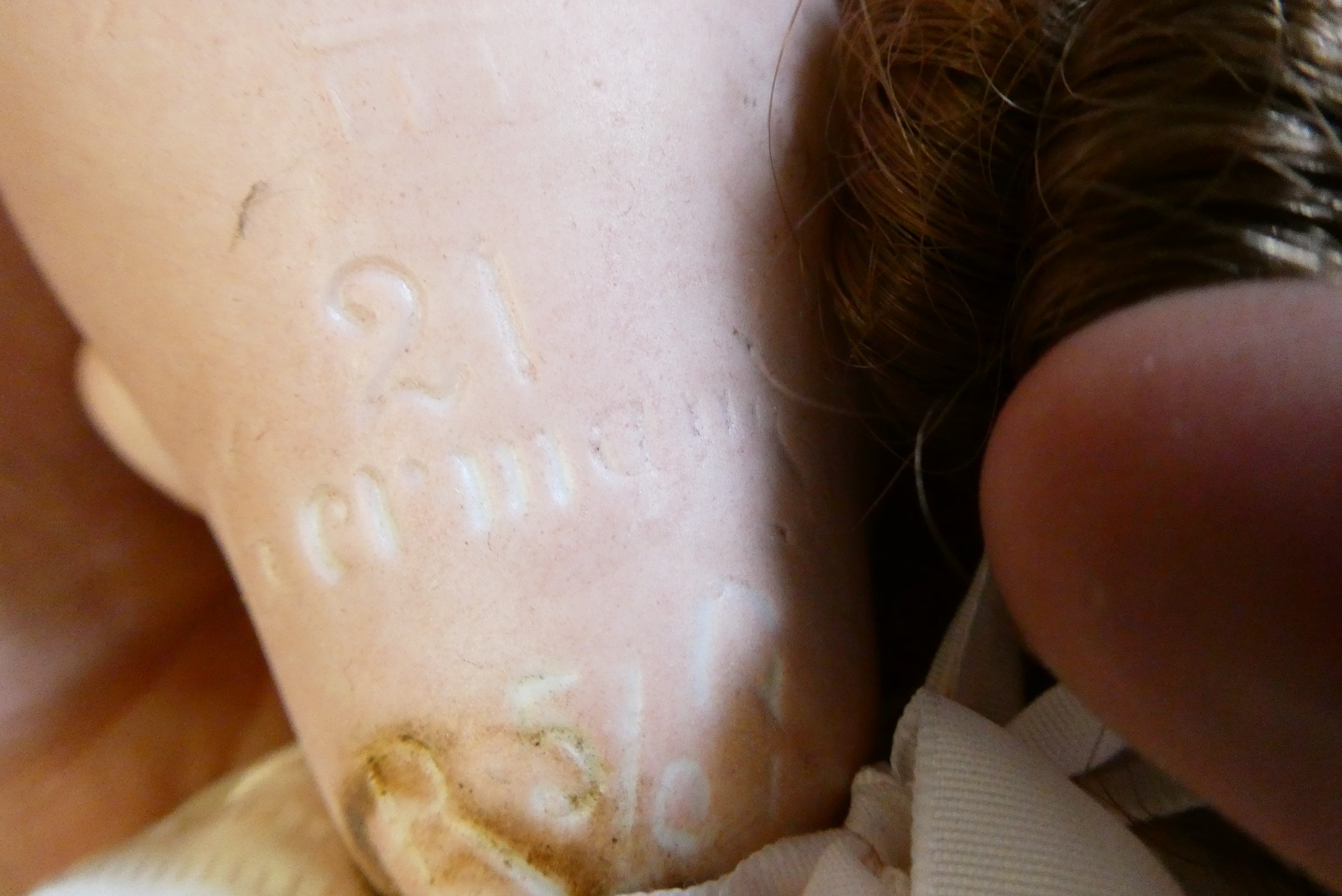 Two Theodore Recknagel bisque socket head dolls Image