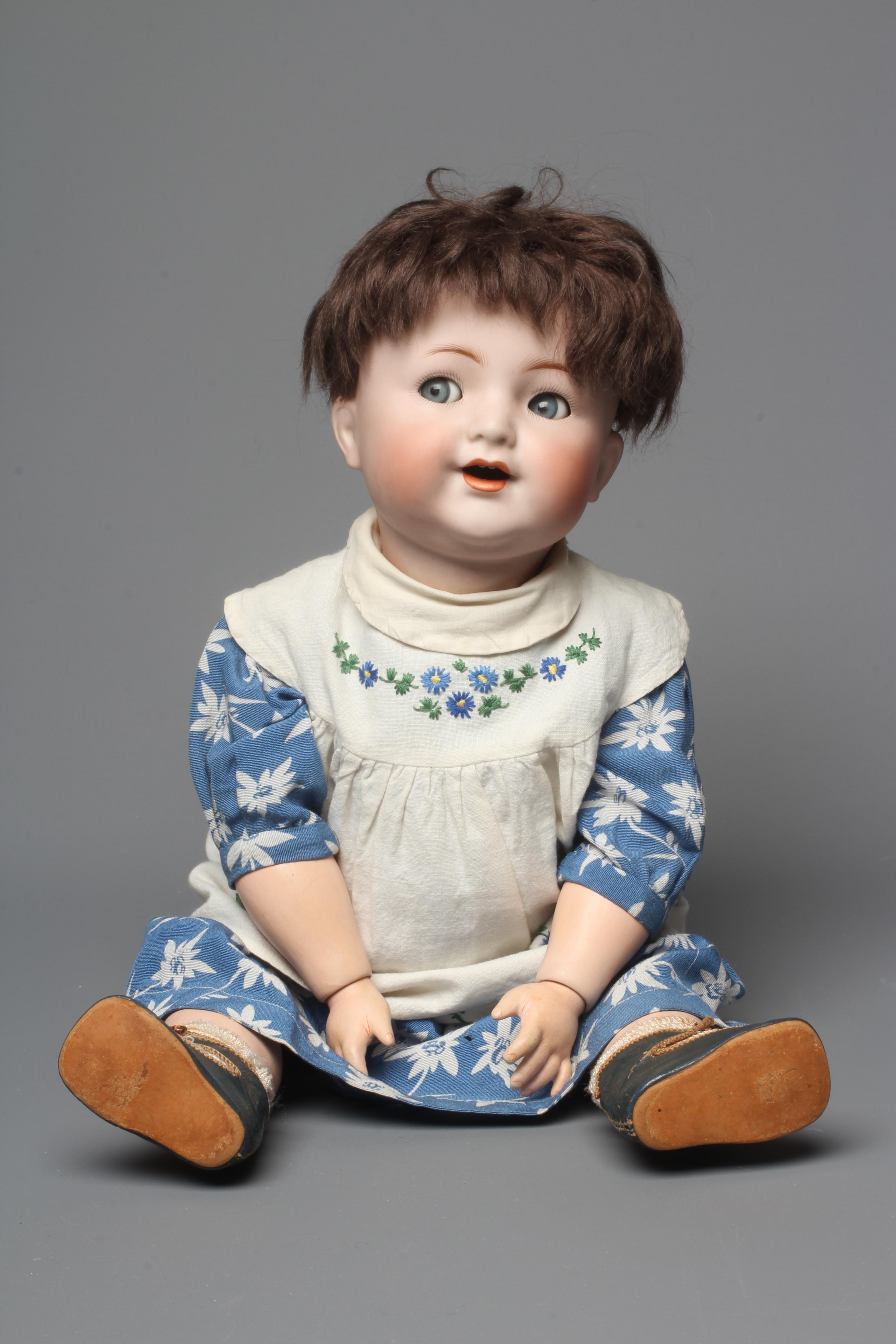 A Simon & Halbig K&R bisque socket head character doll Image
