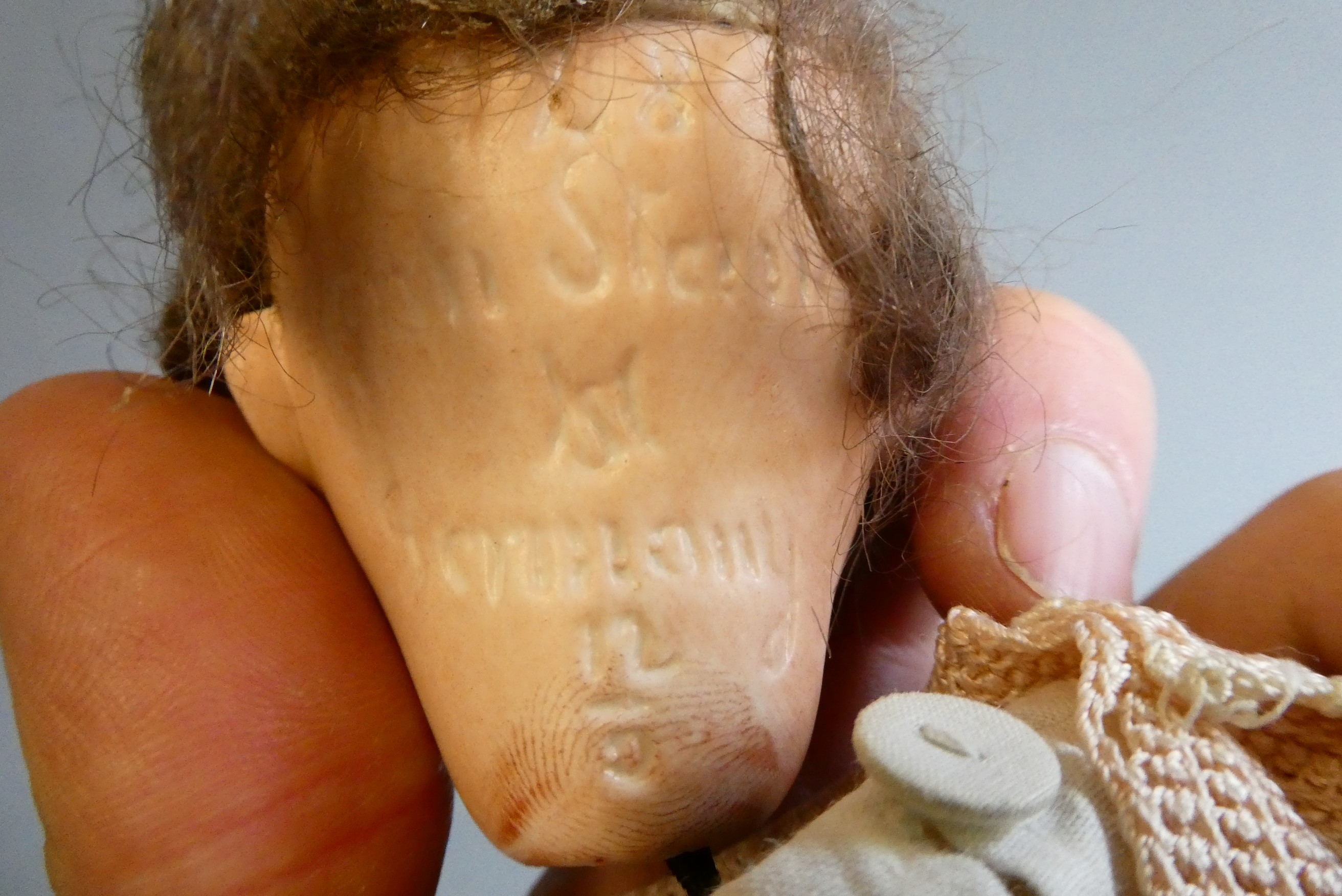 Two German bisque socket head dolls Image