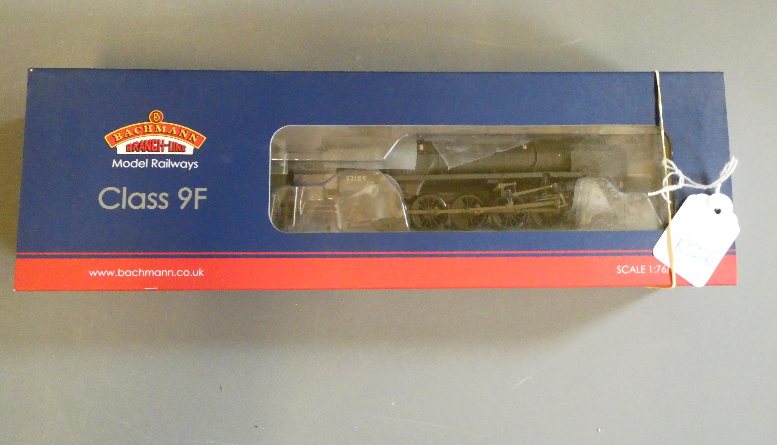Bachmann Class 9F finished in weathered British Railways black livery 92189, fitted with Lenz silver Image
