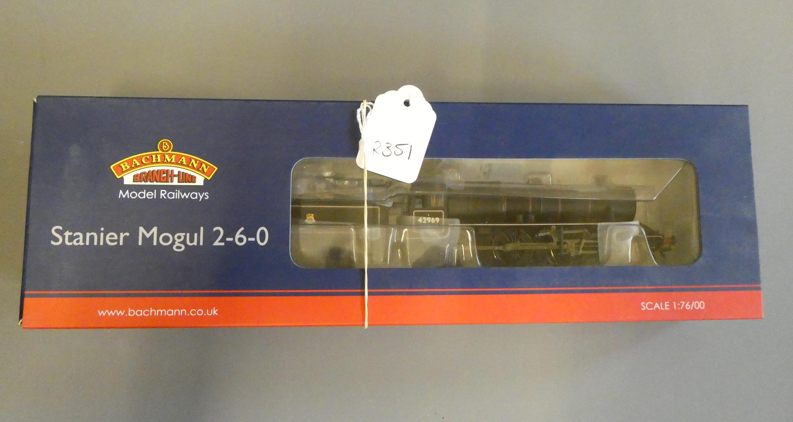 Bachmann Stanier Mogul in BR lined black, late Crest 42968, fitted with Hattons 21 pin decoder, Image