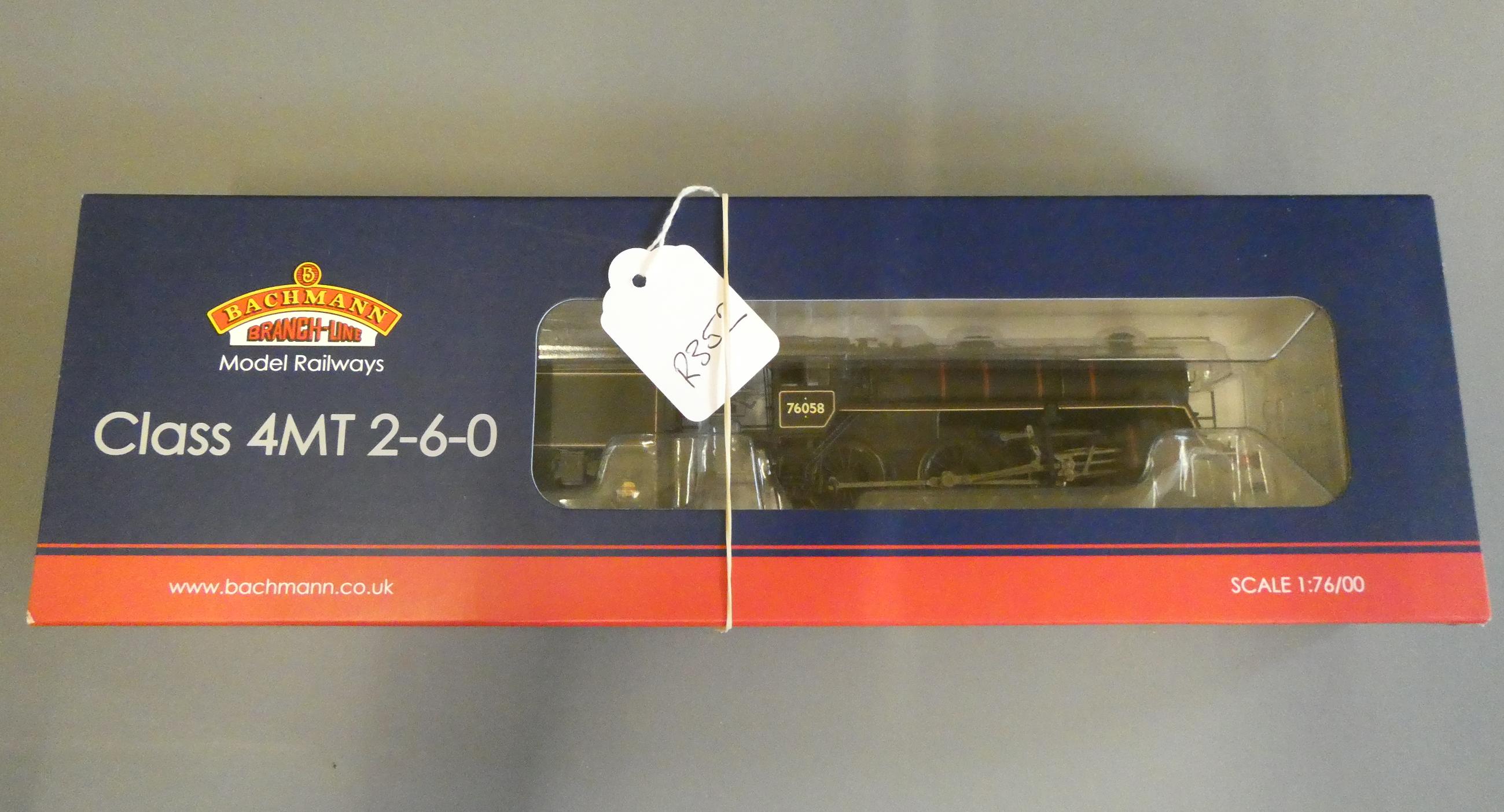 Bachmann Standard 4MT BR in lined black, late Crest 76058, fitted with Hattons 21 pin decoder, Image