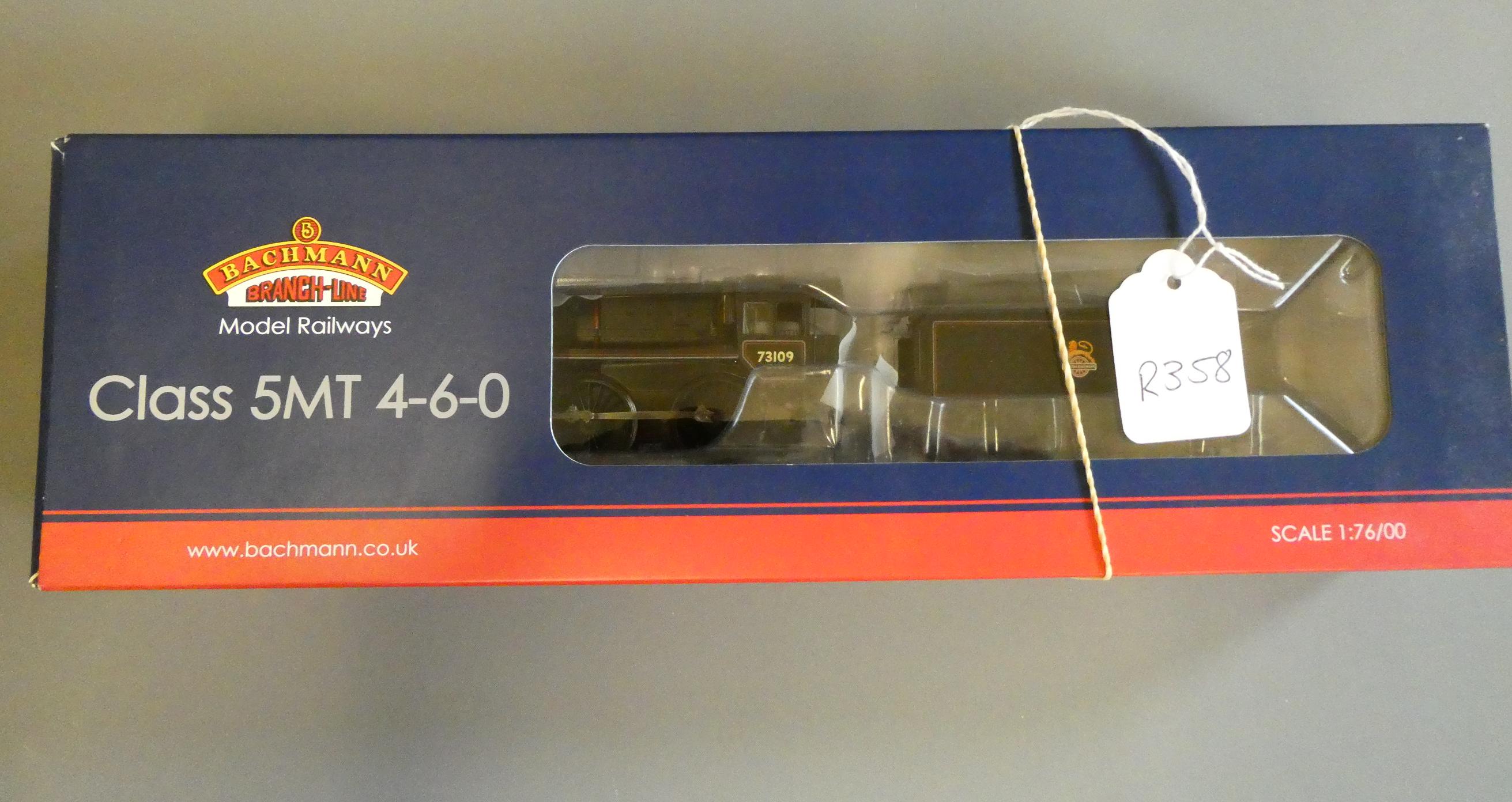 Bachmann Standard Class 5NT finished in BR lined black, early Crest 73109, fitted with DCC decoder, Image