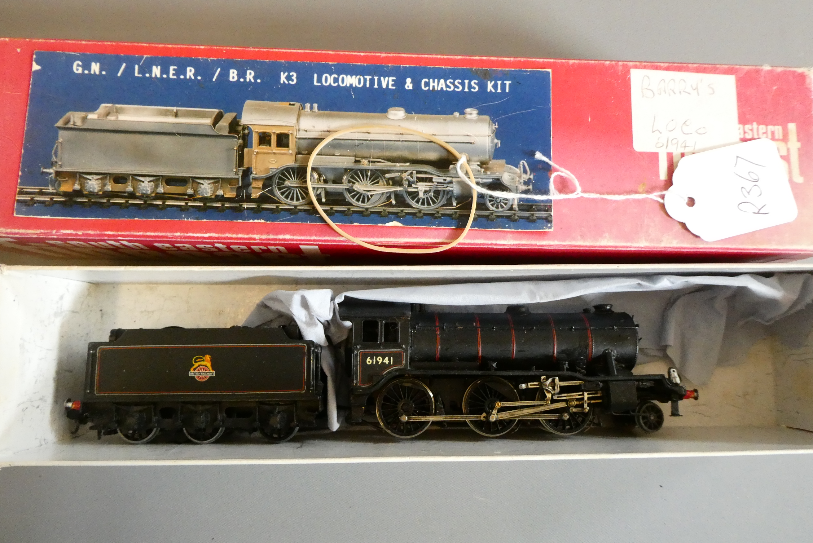 Kit built Finecast K3 finished in weathered lined BR black, fair (Est. plus 24% premium inc. VAT) Image