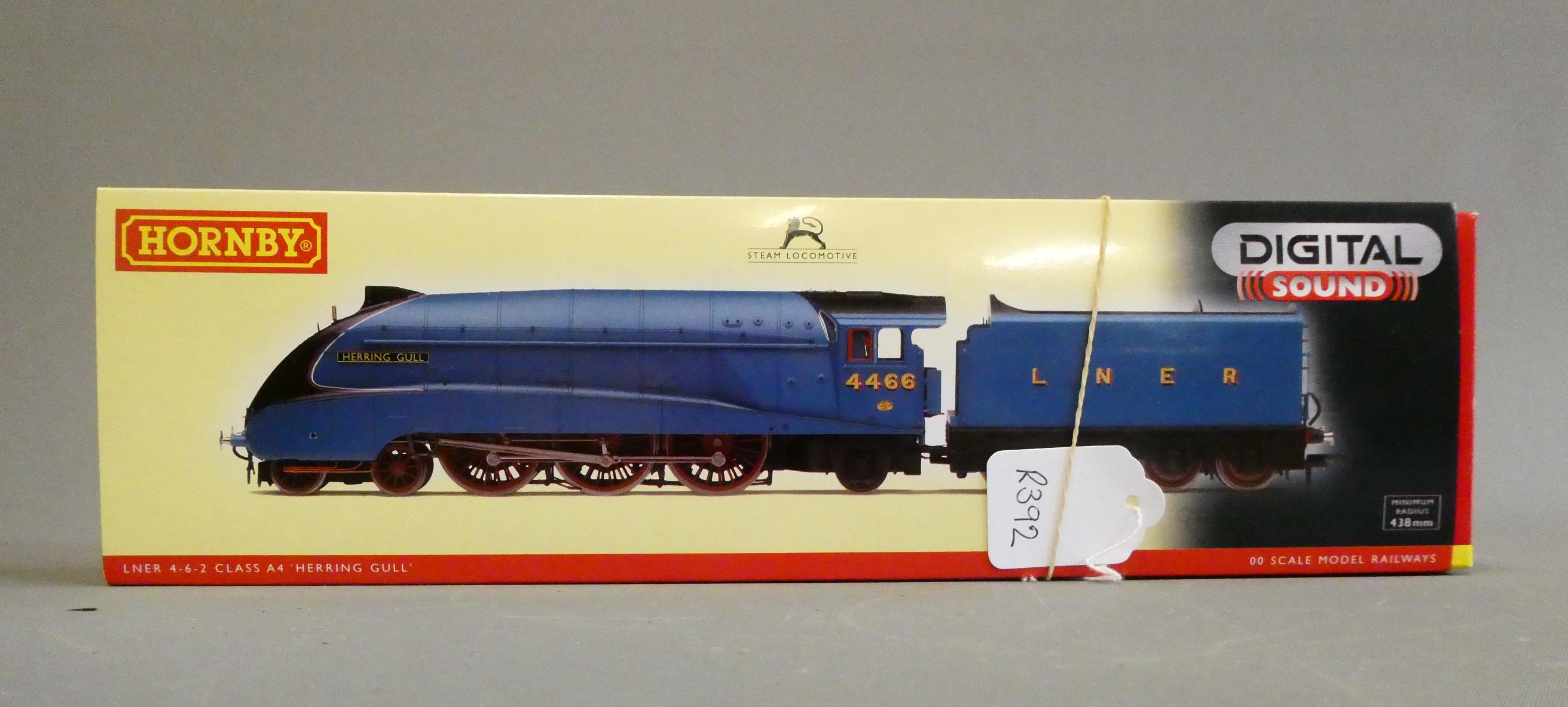 Hornby A4 locomotive 'Herring Gull' finished in LNER blue, factory fitted DCC sound decoder, boxed, Image