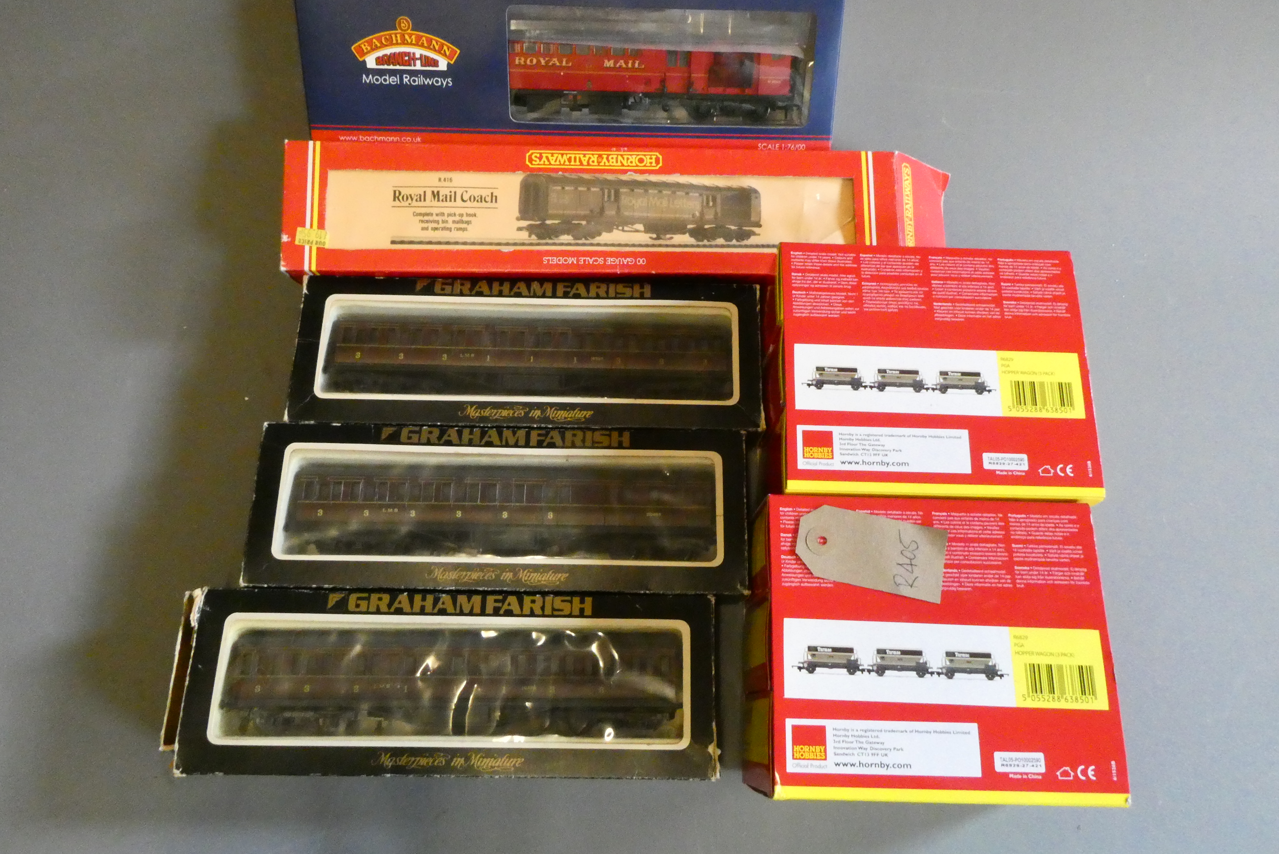 Goods and passenger rolling stock my Hornby and others including coal trucks Image