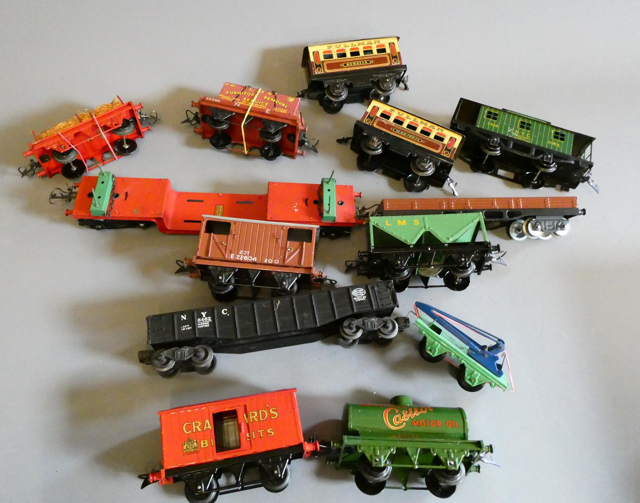 Hornby rolling stock, most items post war, some models have been repainted together with a small Image