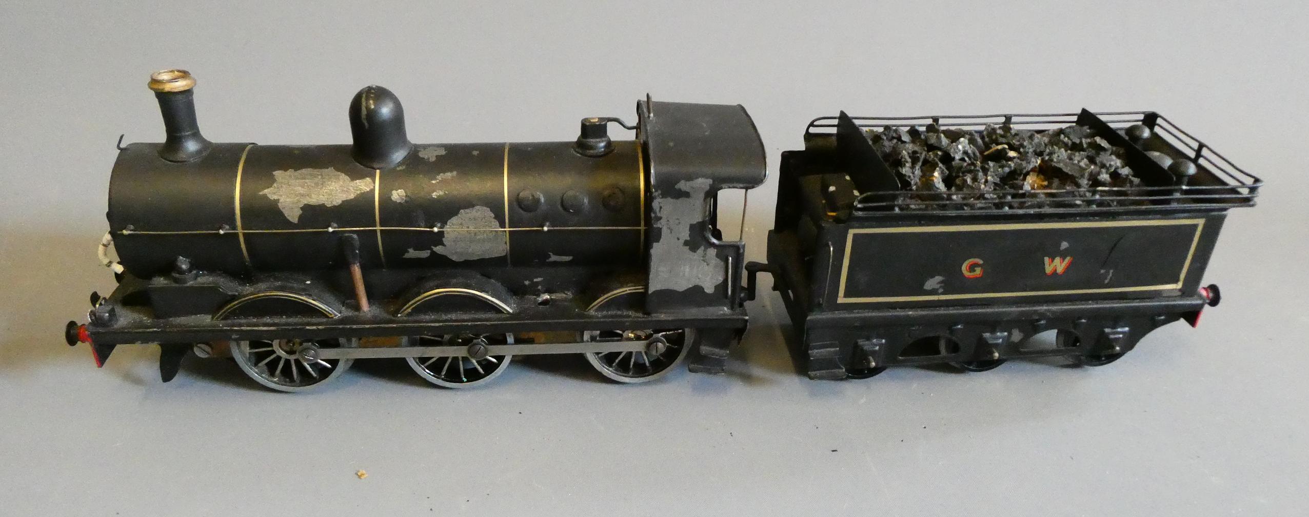 3 rail electric goods tender locomotive constructed using some modified Bassett Lowke body and Image