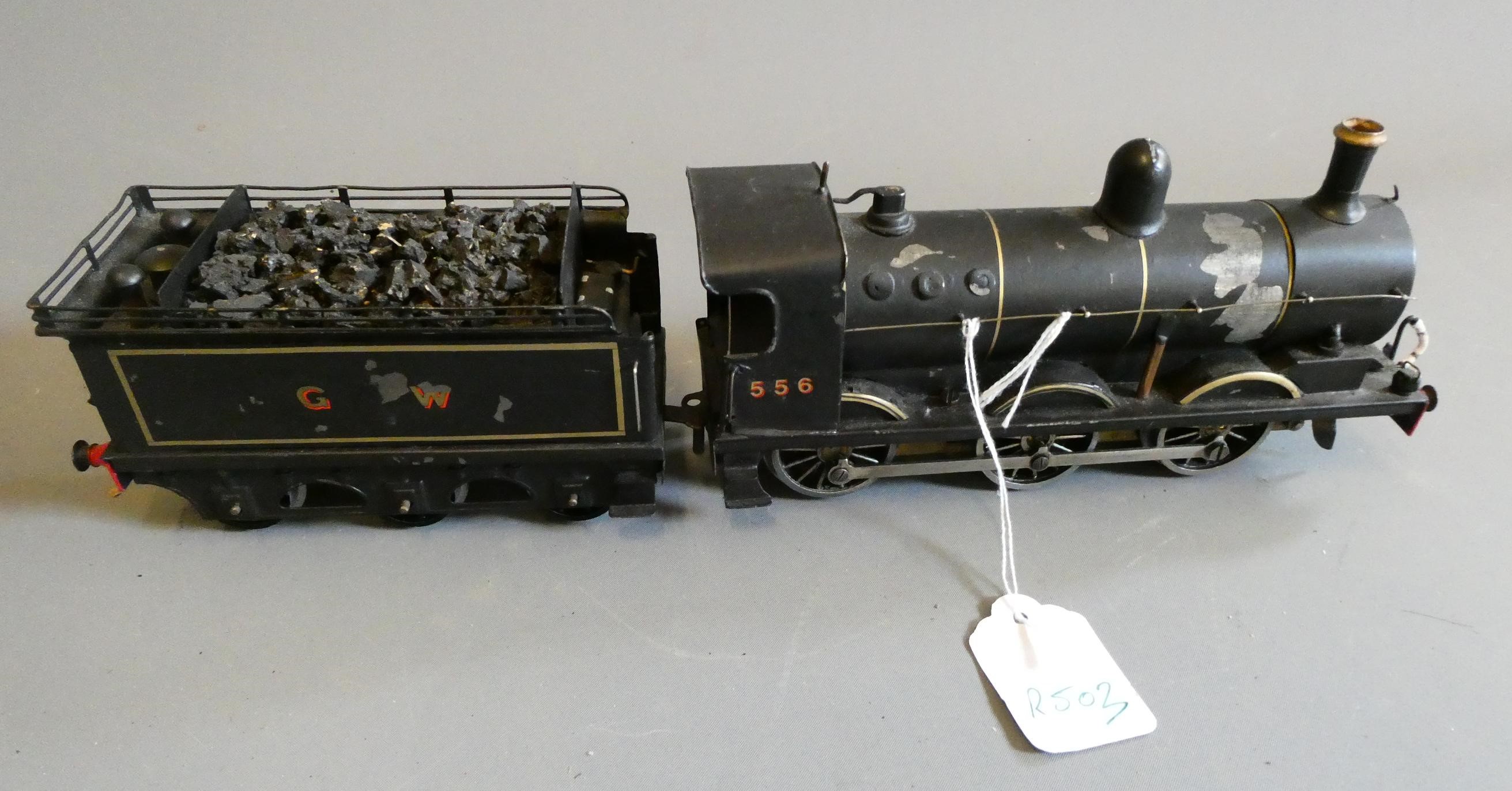 3 rail electric goods tender locomotive constructed using some modified Bassett Lowke body and Image