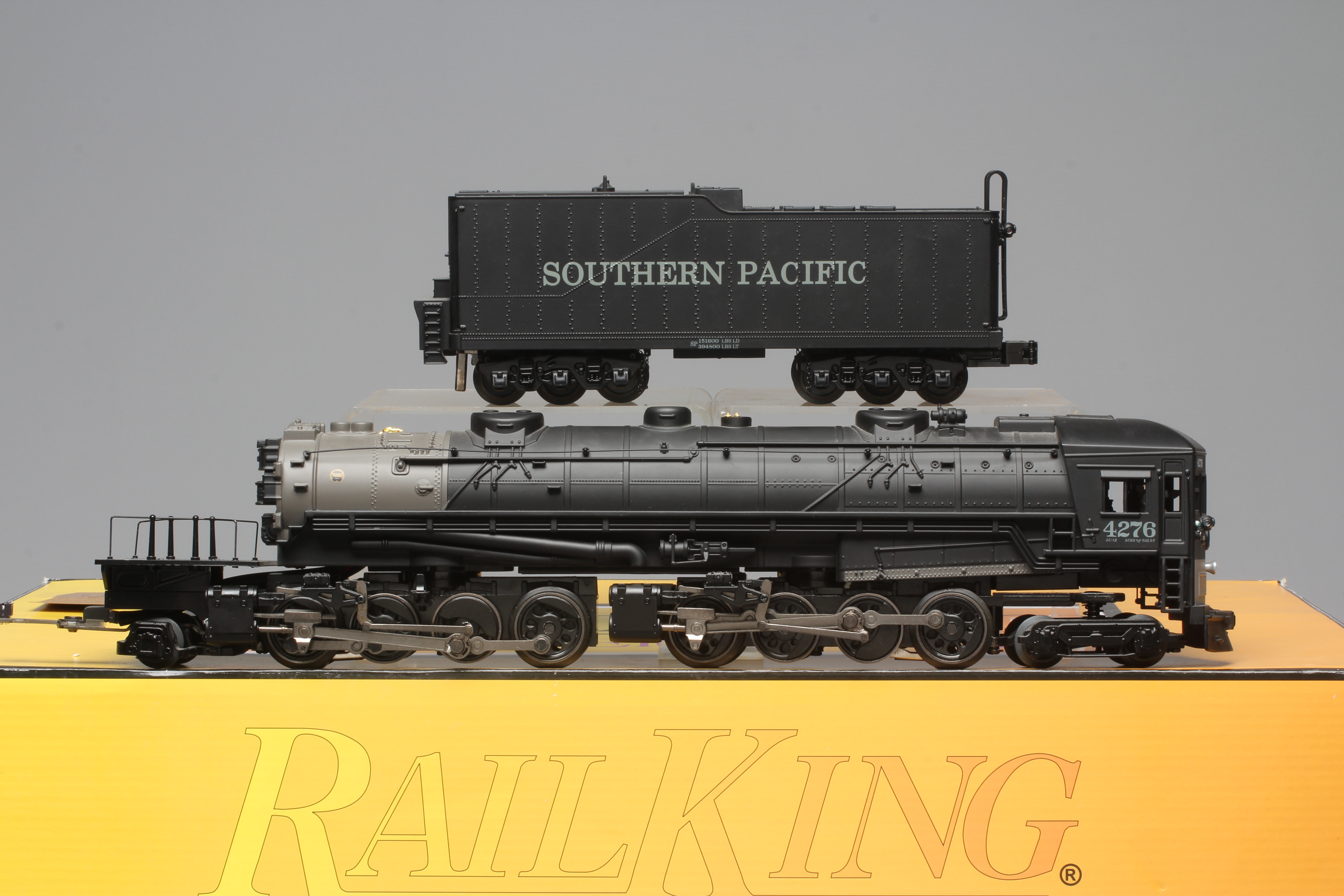 MTH Rail King 0-gauge 3-Rail 4-8-8-2 Cab forward steam locomotive Southern Pacific Railway. Boxed in Image