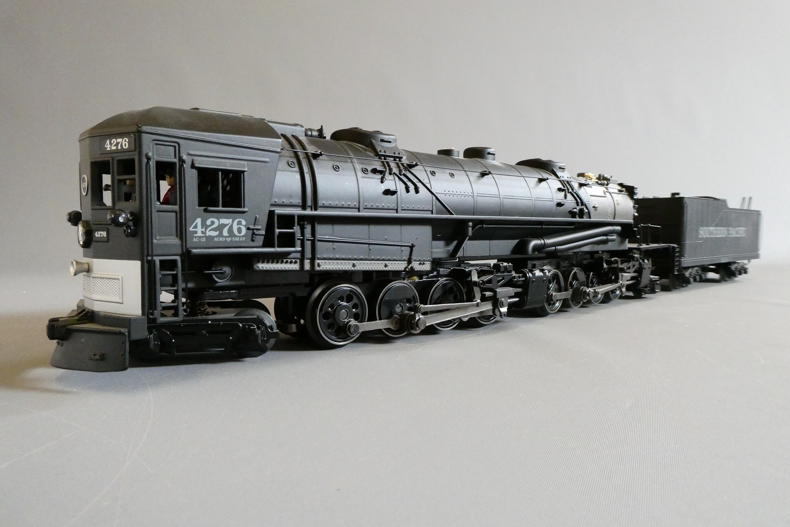 MTH Rail King 0-gauge 3-Rail 4-8-8-2 Cab forward steam locomotive Southern Pacific Railway. Boxed in Image