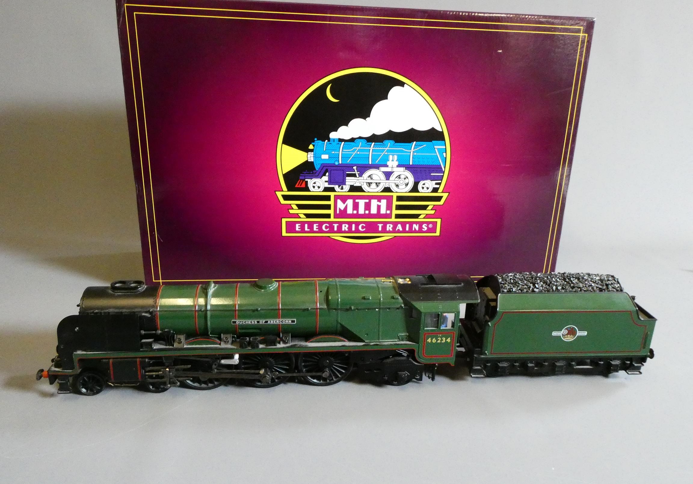 MTH 0 gauge Duchess of Abercorn locomotive fitted with fine scale wheels for 2 rail DC/DCC Image