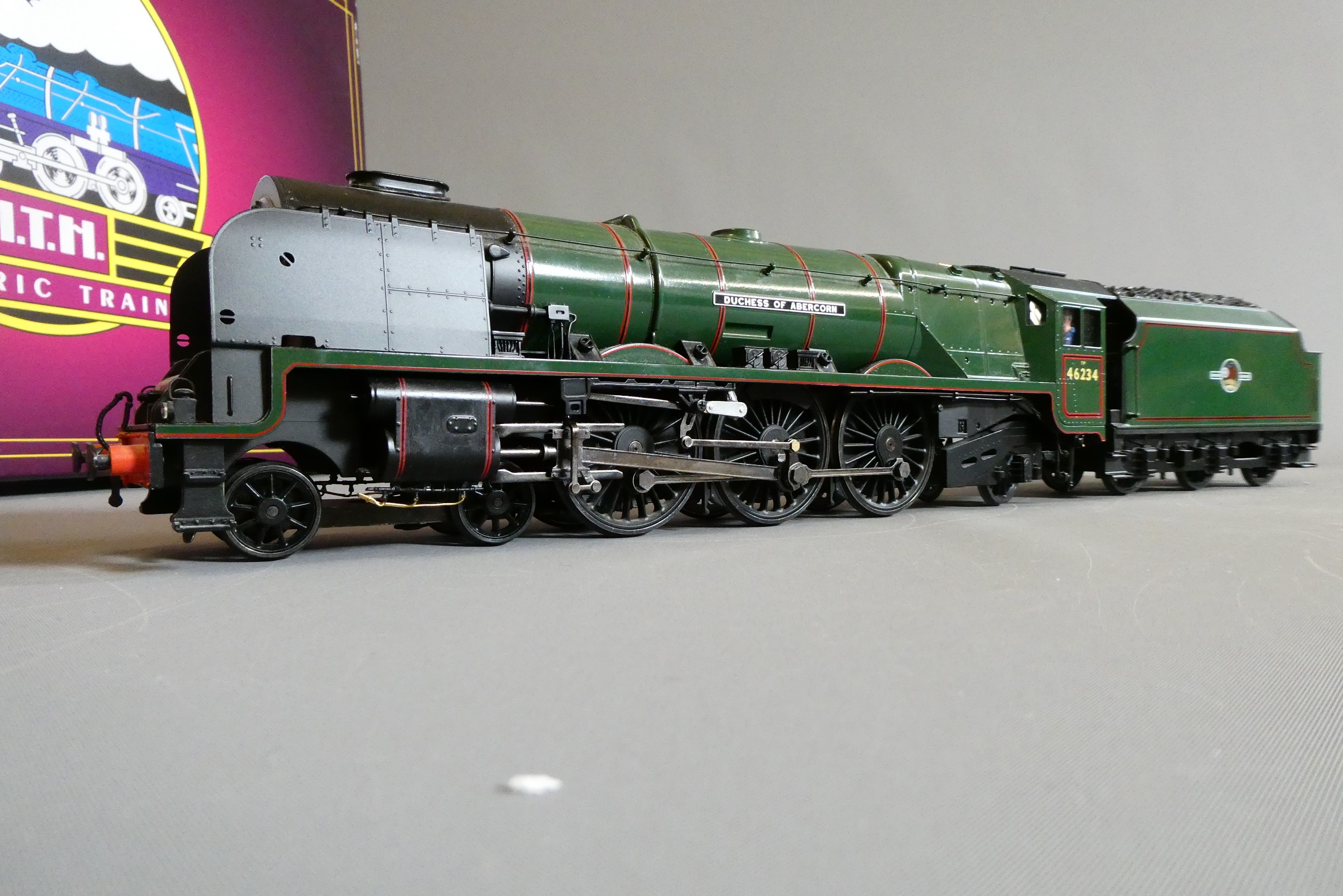 MTH 0 gauge Duchess of Abercorn locomotive fitted with fine scale wheels for 2 rail DC/DCC Image