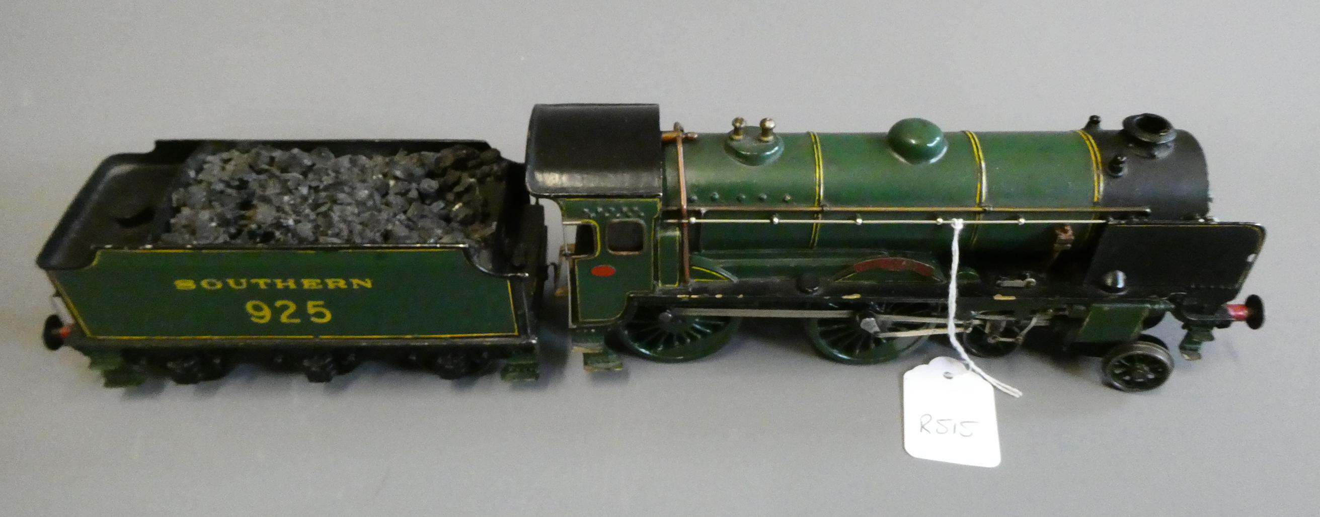 Hand built 3-rail electric SR Schools Class locomotive Cheltenham finished in malachite green with Image