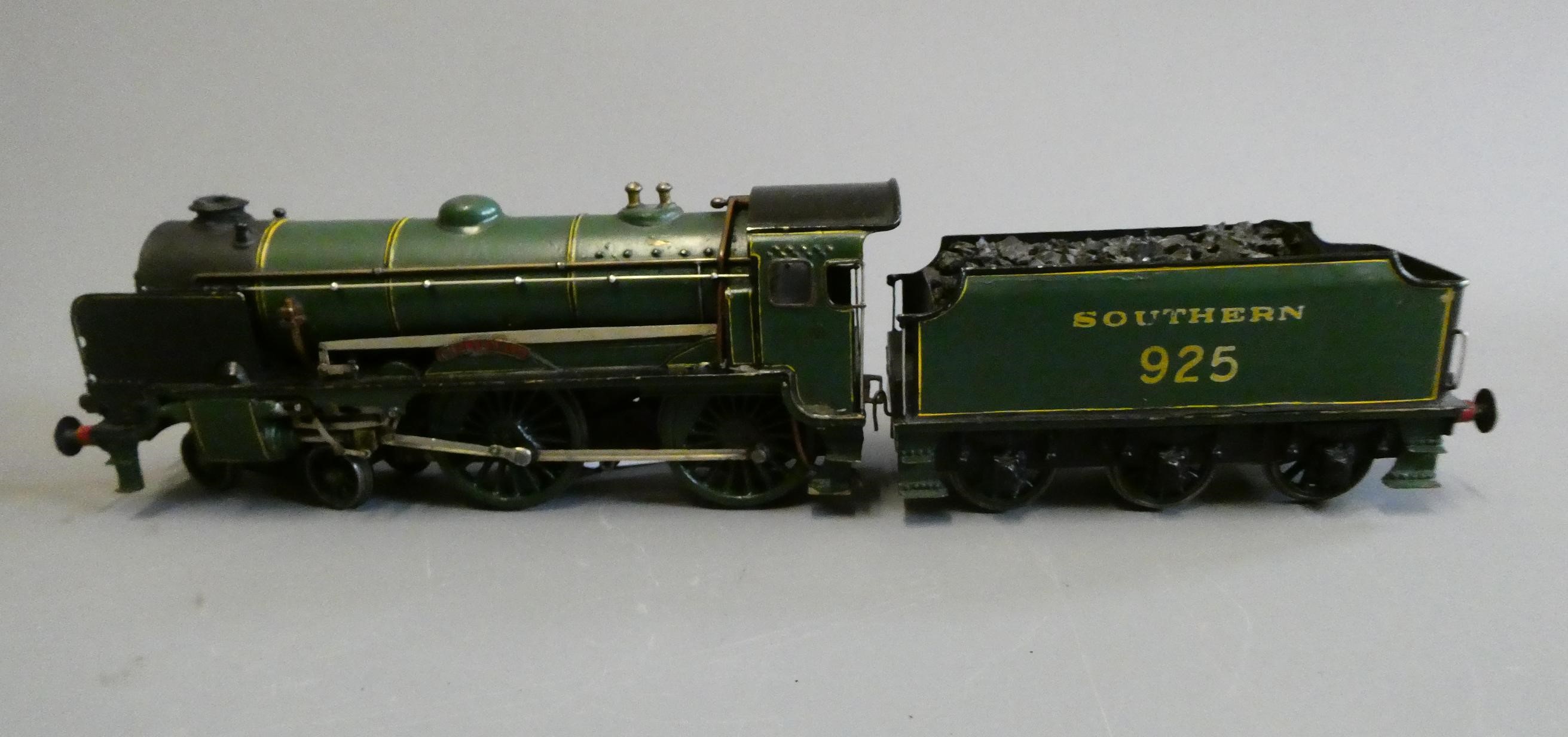 Hand built 3-rail electric SR Schools Class locomotive Cheltenham finished in malachite green with Image