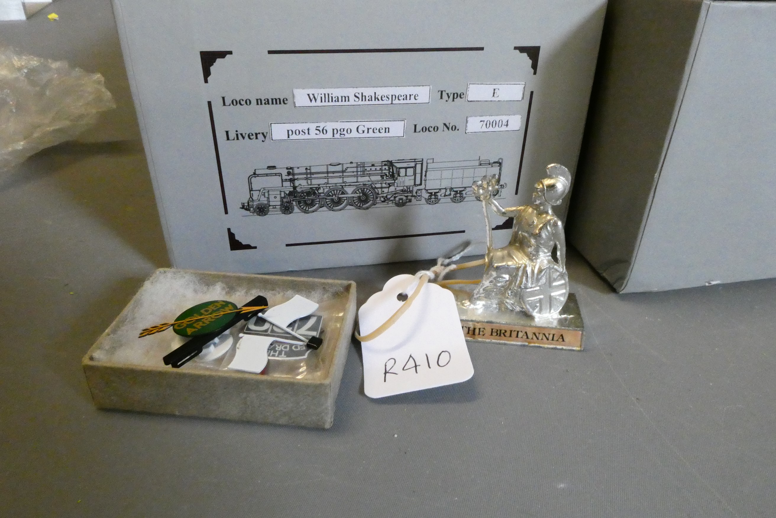 Ace train 0-gauge BR Britannia Class locomotive William Shakespeare, boxed, excellent (Est. plus 24% Image