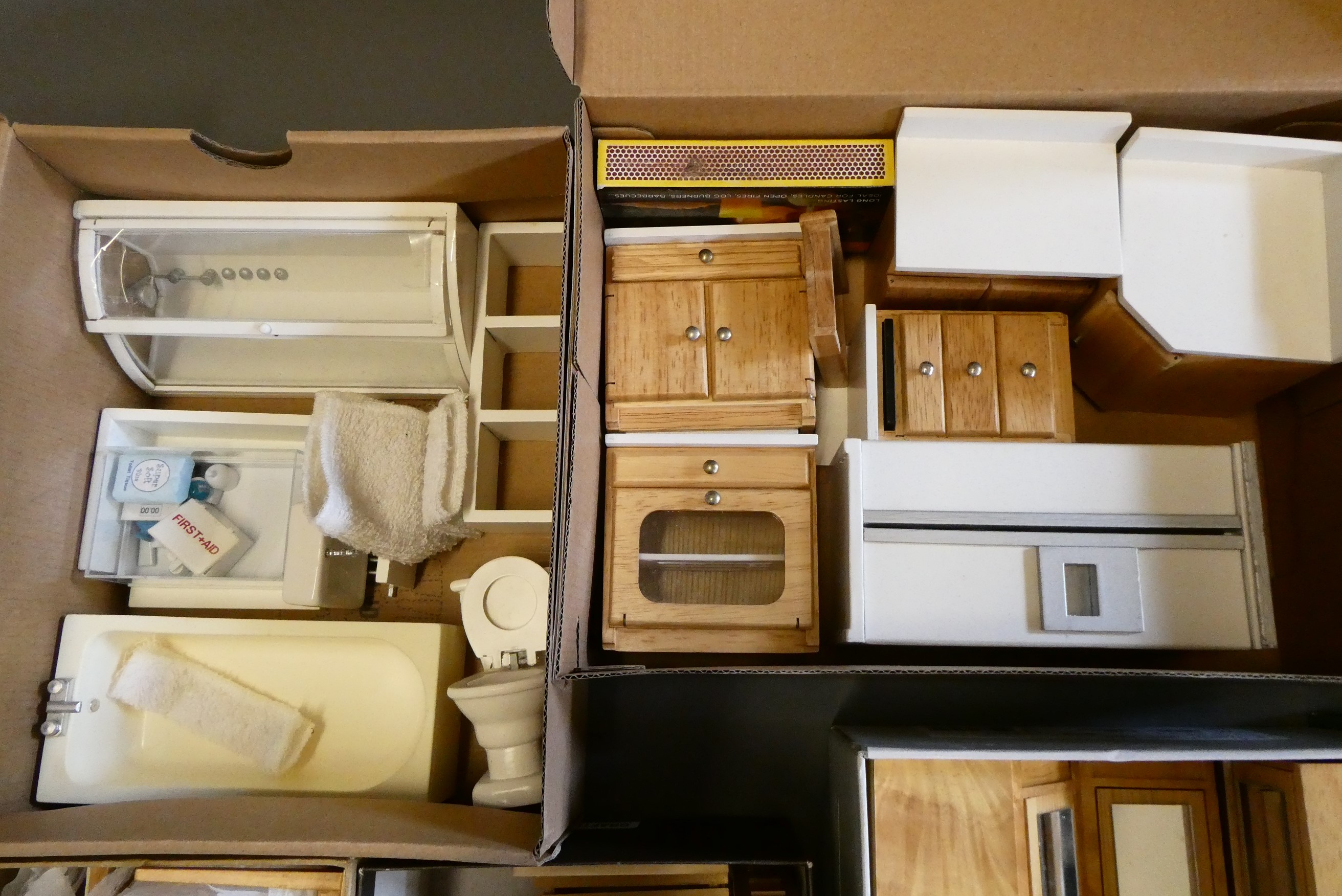 A large quantity of doll's house furniture Image