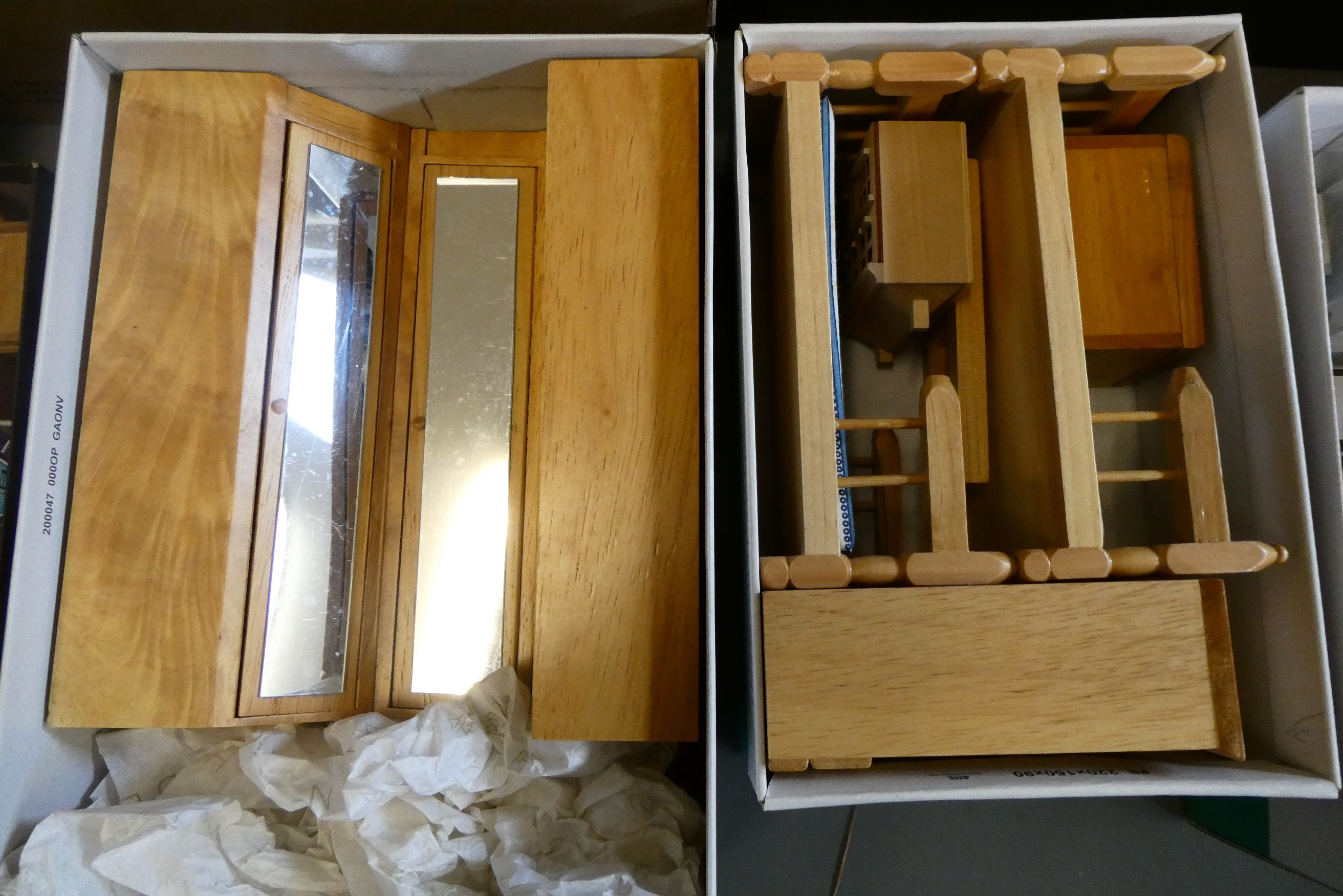 A large quantity of doll's house furniture Image