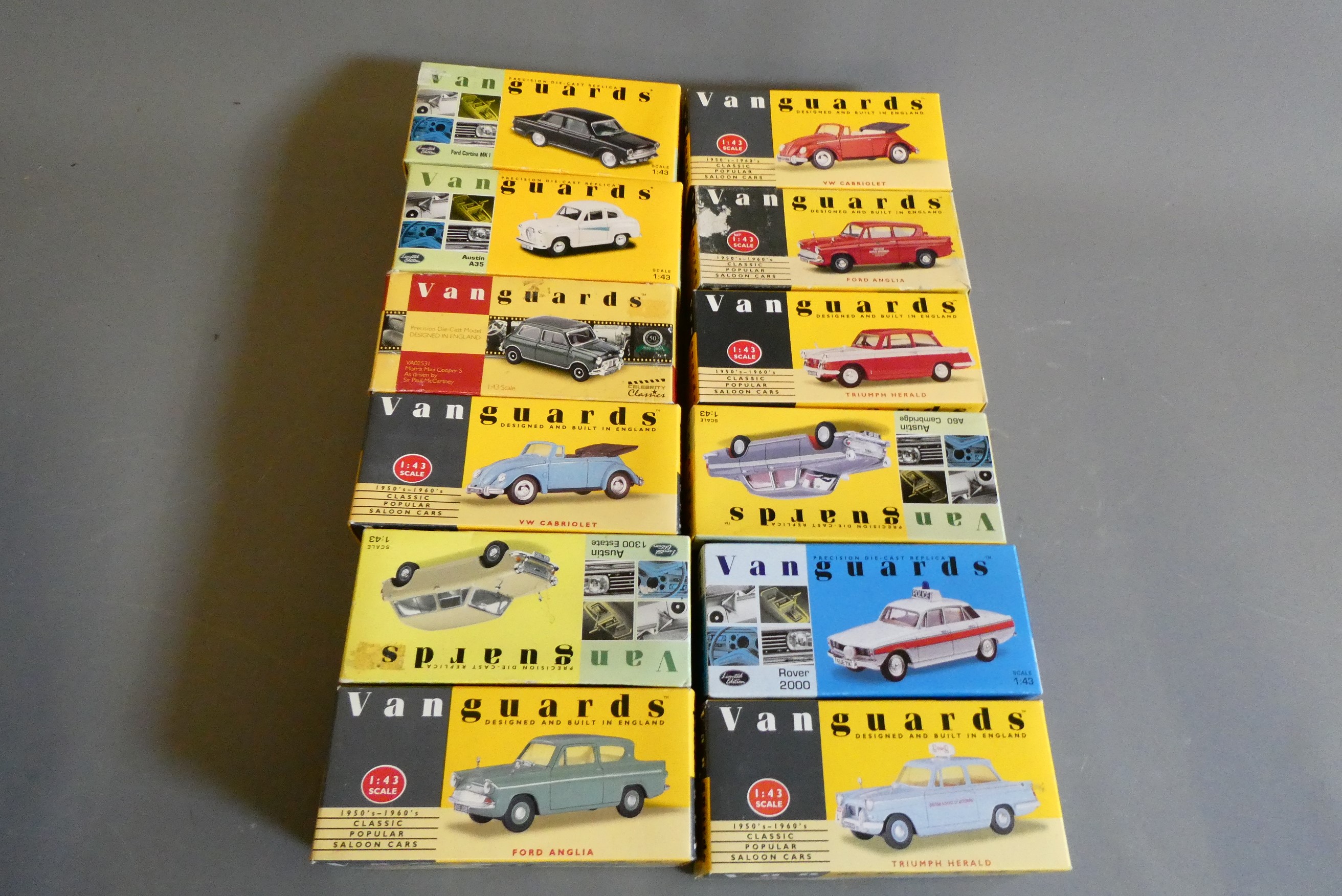 Twenty-six Vanguard Motor cars from the 1960s, all items boxed, excellent (Est. plus 24% premium Image