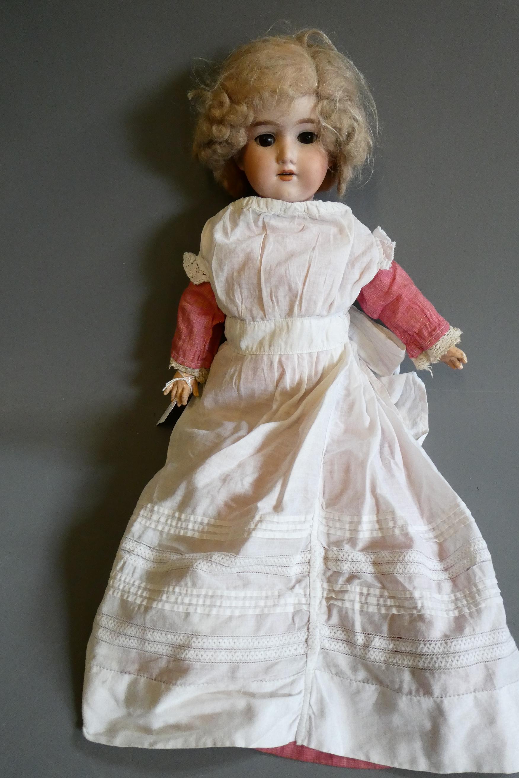 An Armand Marseille bisque socket head doll Image