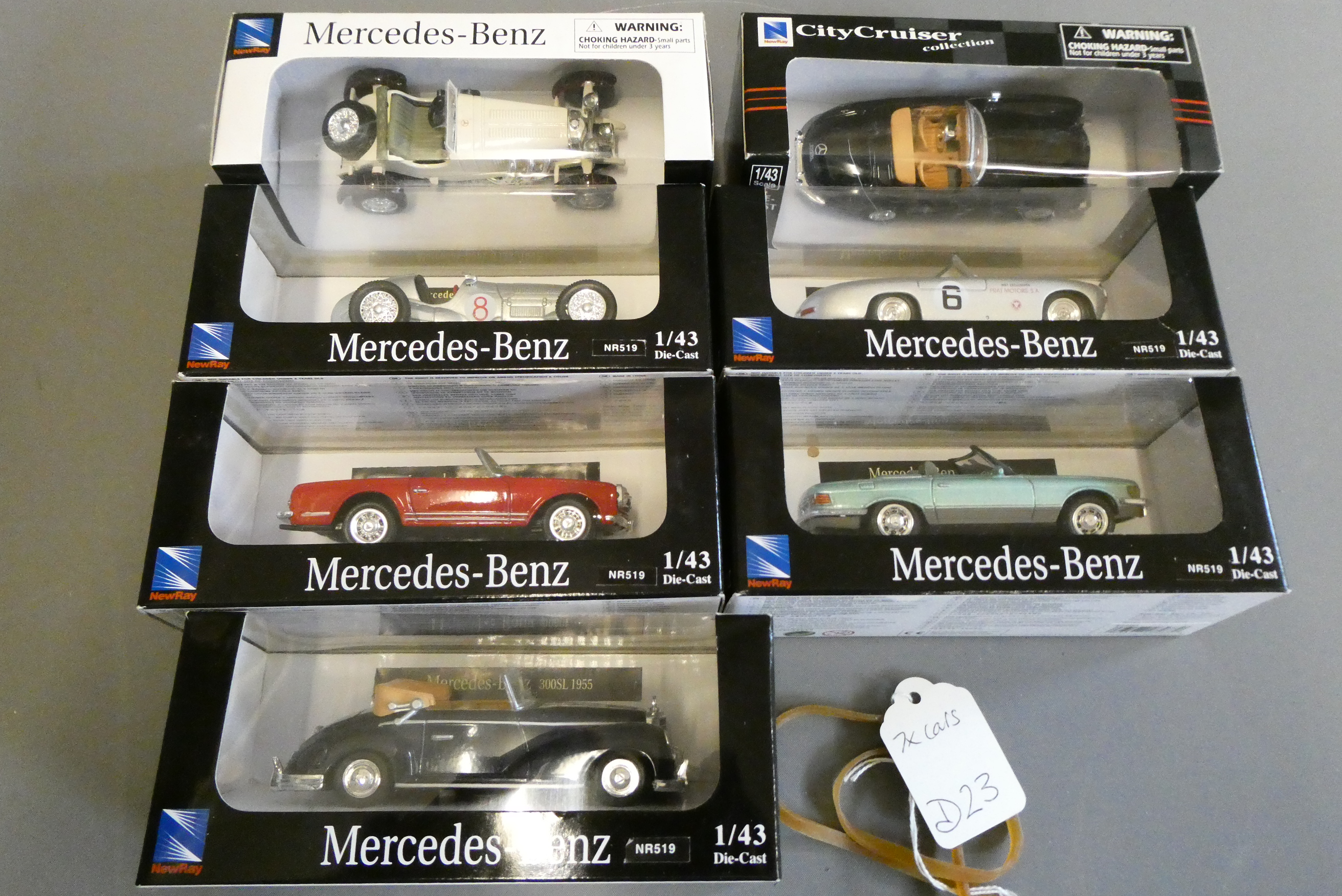 Seven 1:43 scale Newray Classic cars, all items boxed, excellent (Est. plus 24% premium inc. VAT) Image