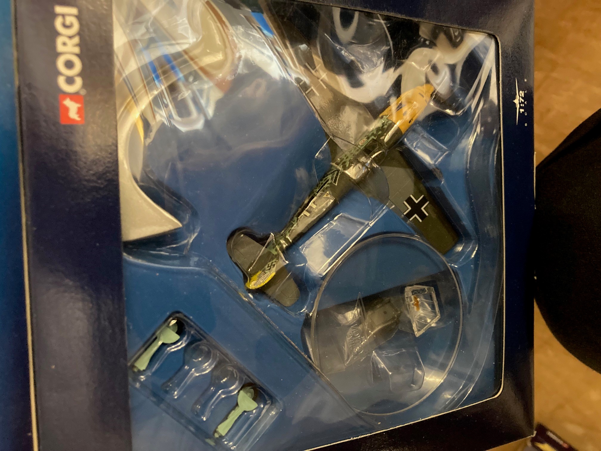 Six Corgi Aviation Archive model aircraft, all German Luftwaffe types, all these models have been Image