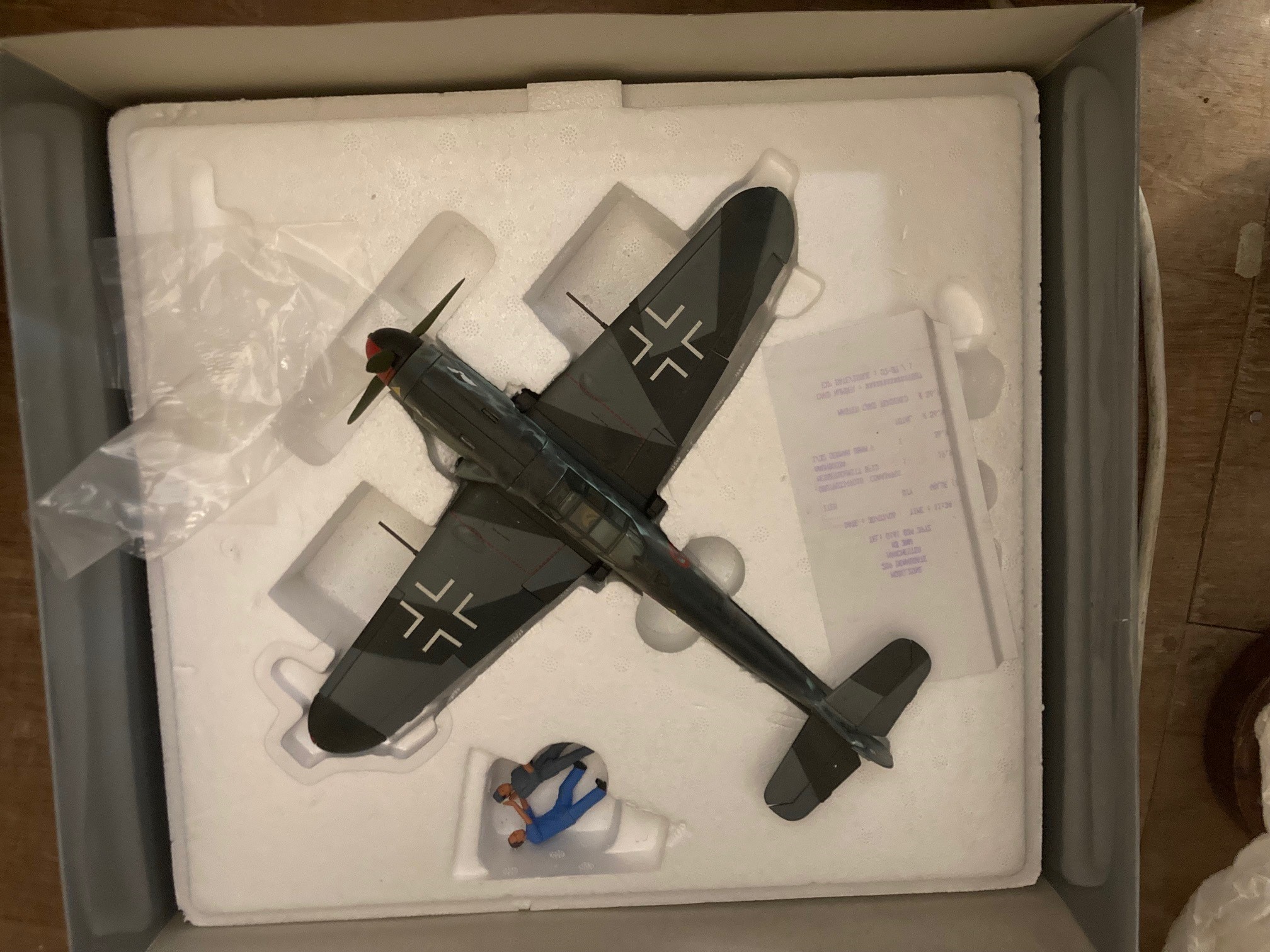 Six Corgi Aviation Archive model aircraft, all German Luftwaffe types, all these models have been Image